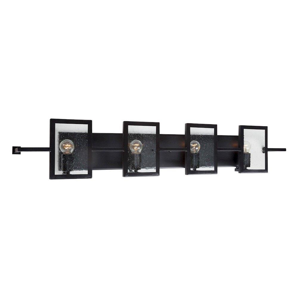  LW-FT510818 39.5-in 4-Light Black Transitional Vanity Light Bar