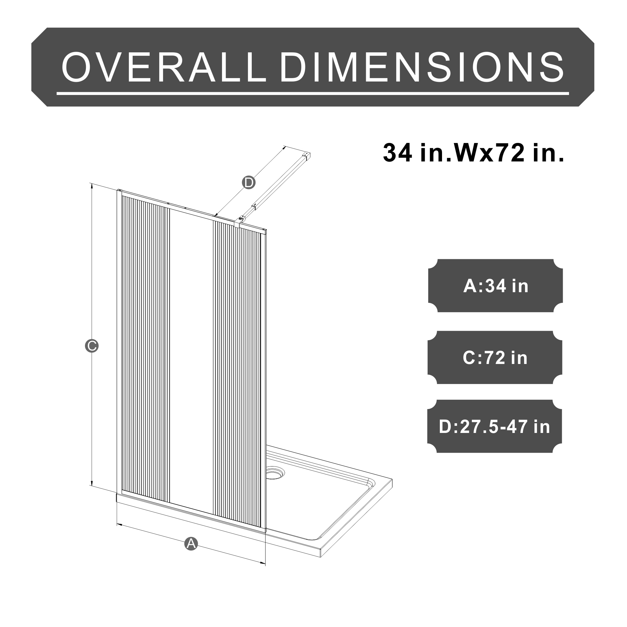 LUXEYARD DS-R-N-717 Shower-Doors - View #2