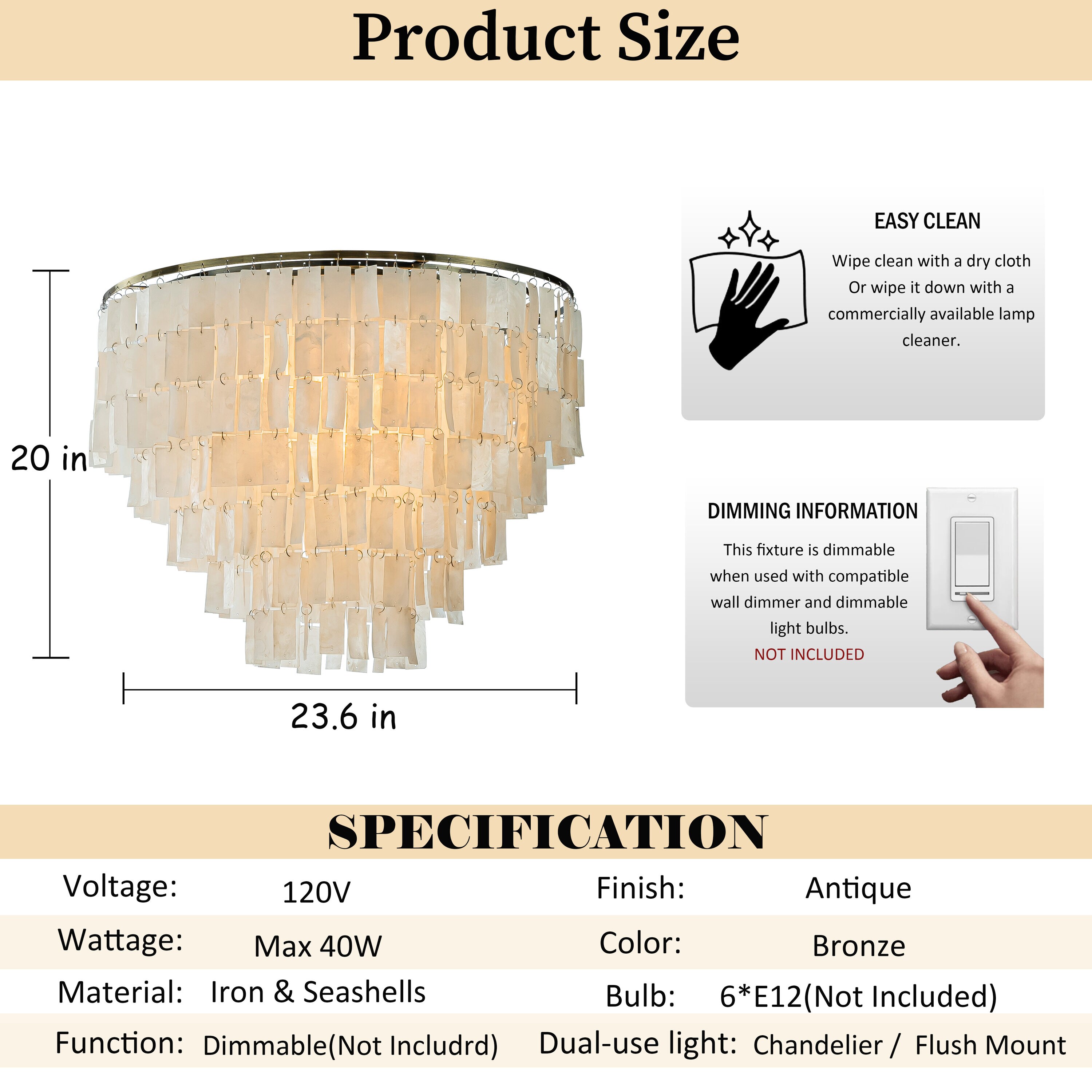 AloaDecor Lighting LC7154D60BZ07A flushmounts - View #3