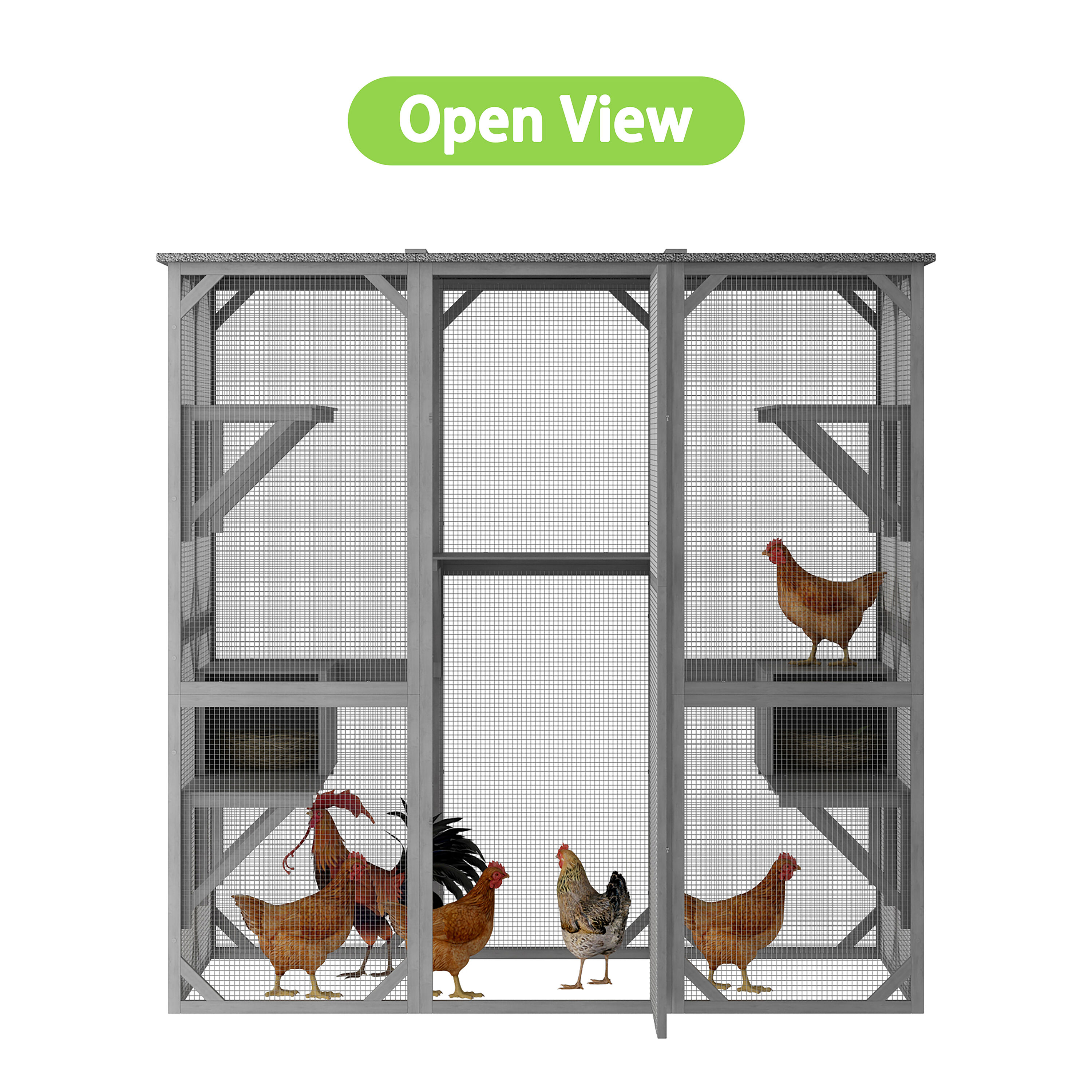 MIDHAM KF150139-01+02 Chicken-Coops-Rabbit-Hutches - View #5