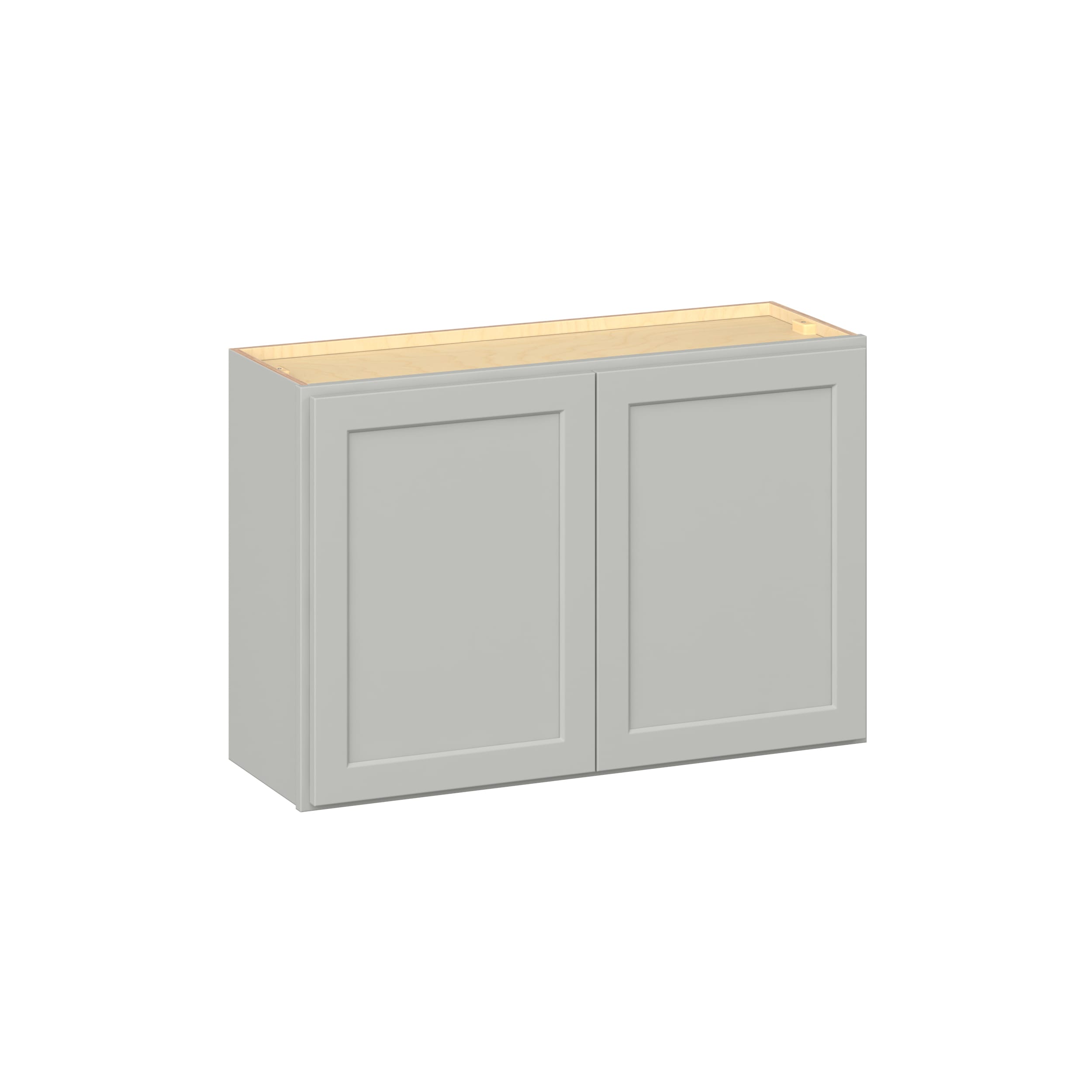 RELIABILT Parkstone II 36-in W x 24-in H x 13-in D Light Gray Painted Wall Fully Assembled Plywood Cabinet Flat Panel Shaker