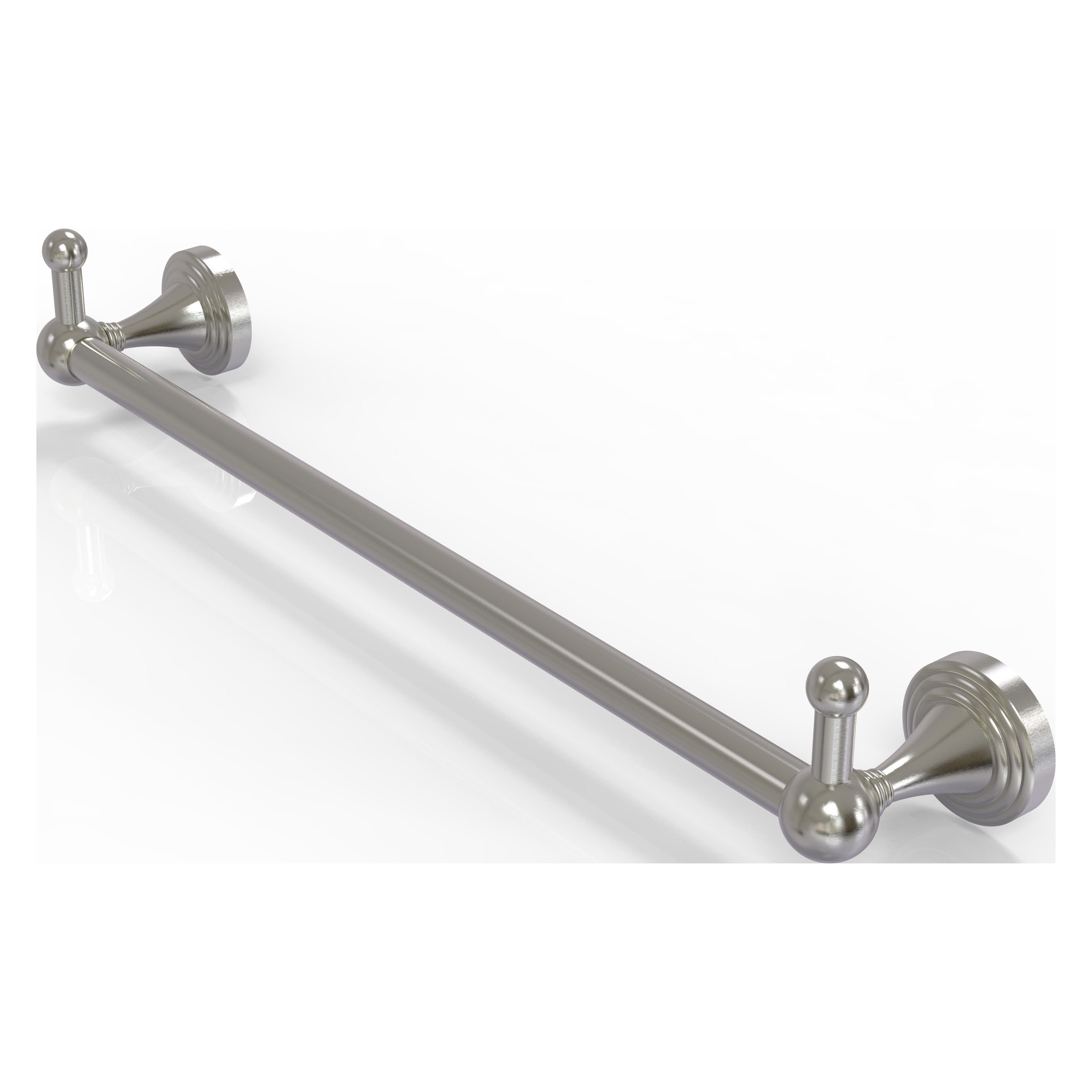 Allied Brass SG-41-18-PEG-SN Sag Harbor 18-in Satin Nickel Wall mount Single Towel Bar