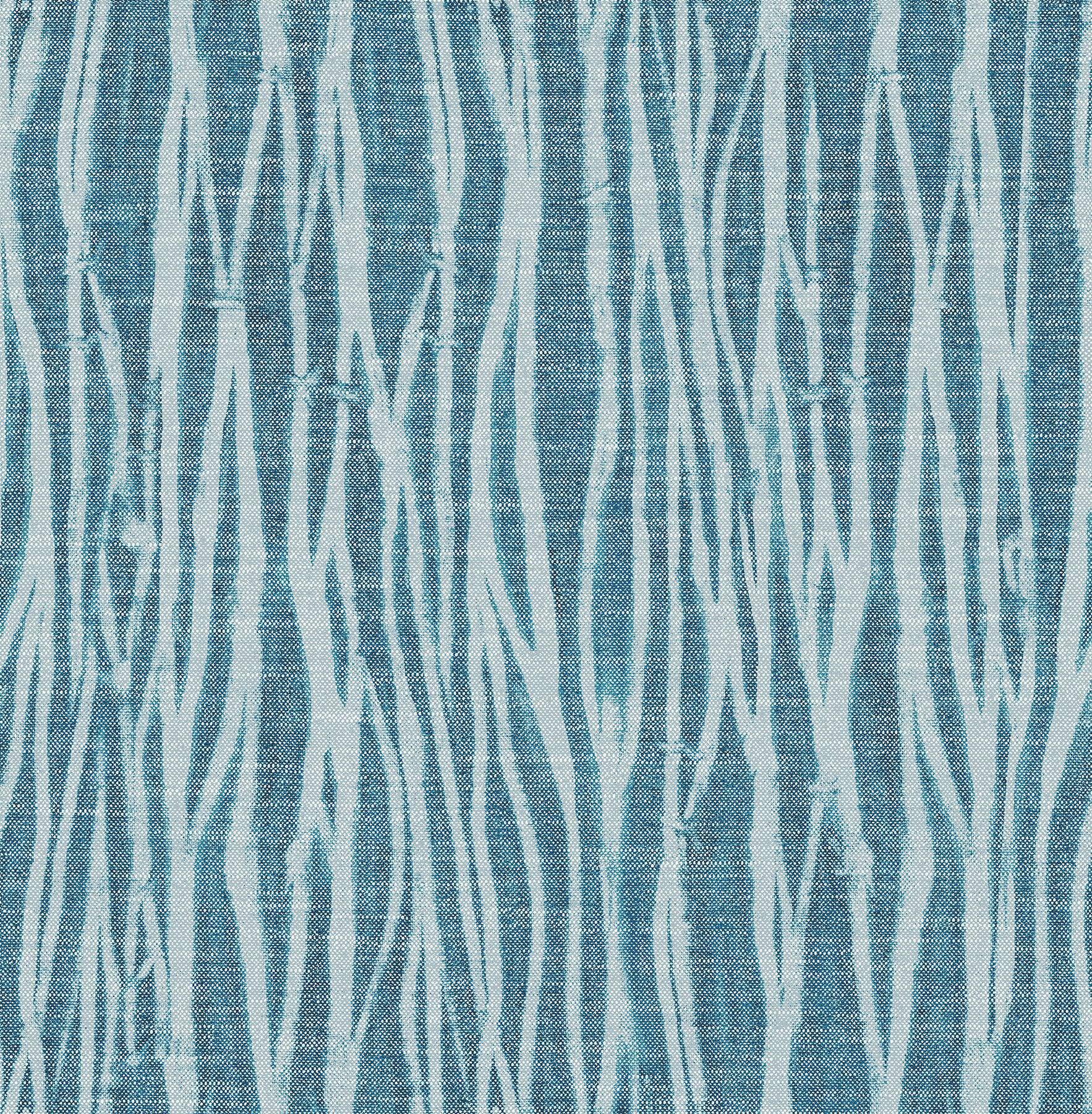 Scott Living 2975-26248 56.4-Sq. Feet Indigo Non-woven Textured Stripes 3D Unpasted Wallpaper