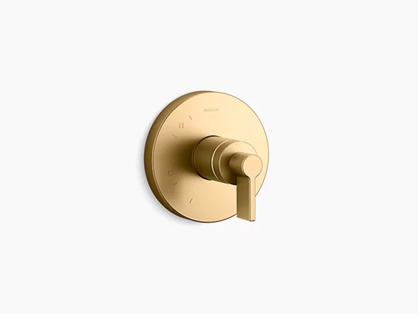 KOHLER Components 1-Handle Valve Handle Trim Kit in Vibrant Brushed Moderne Brass (Valve Not Included)