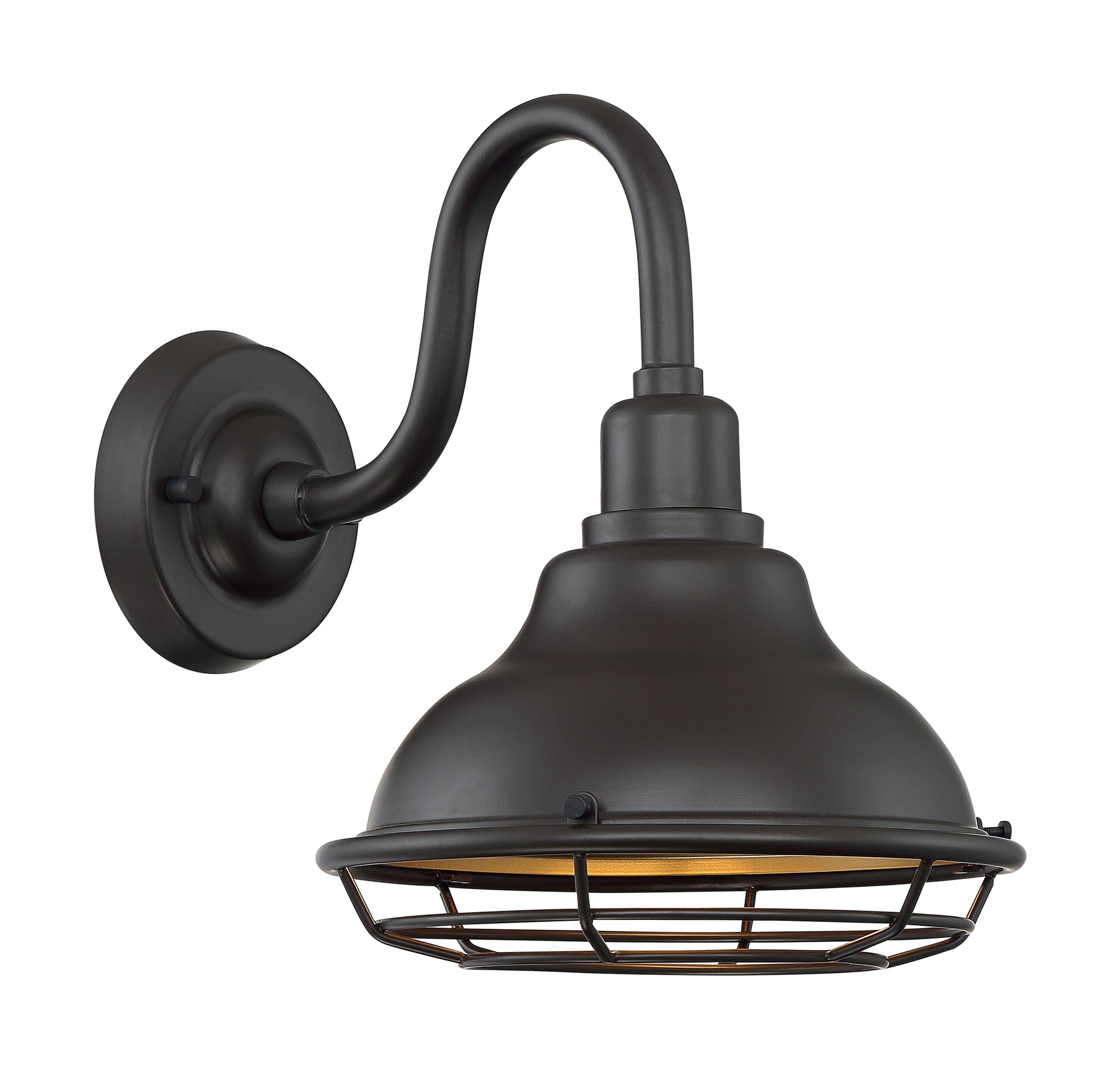 SATCO NUVO 60/7011 Newbridge 1 -Light 12.38-in H Multiple finishes Bronze Hardwired Dark Sky Outdoor Wall Light
