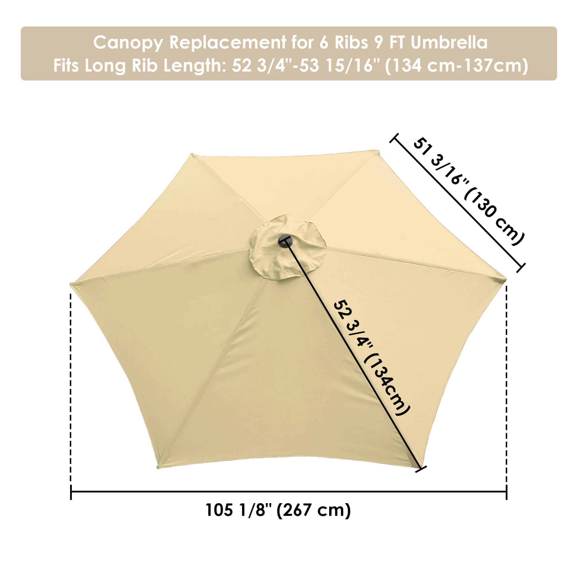 Yescom 07UMC002-9FT6R-01-LO Umbrellas-3 - View #3