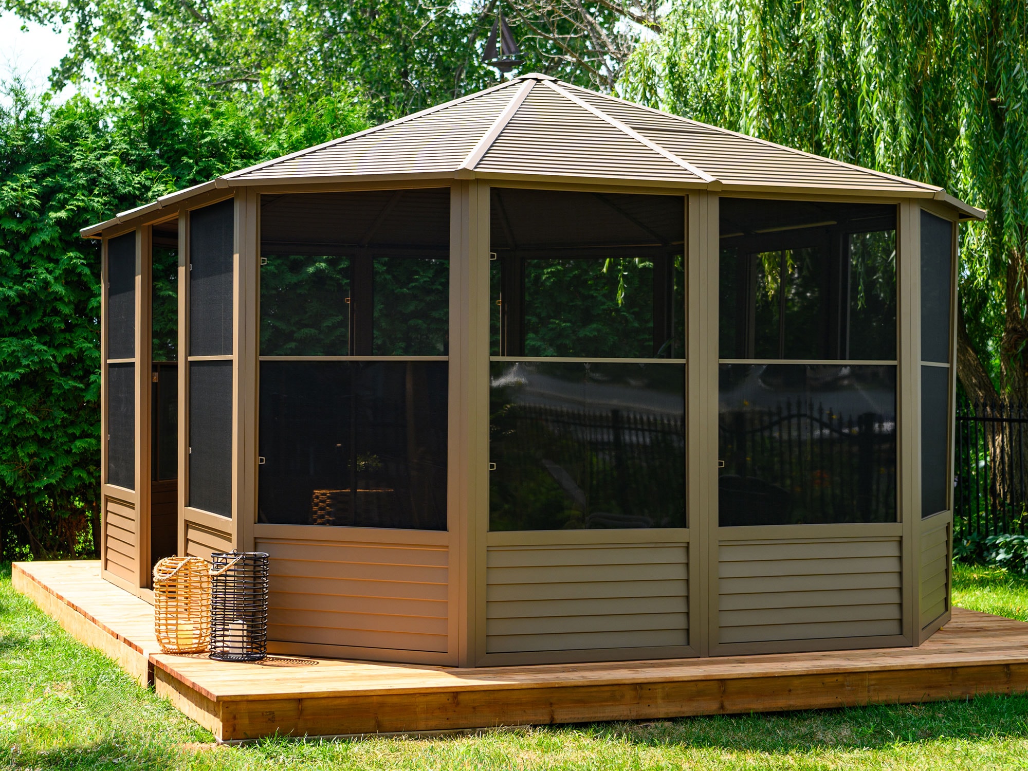 Gazebo Penguin 41215MR-12 Wood-Resin-Gazebos - View #14