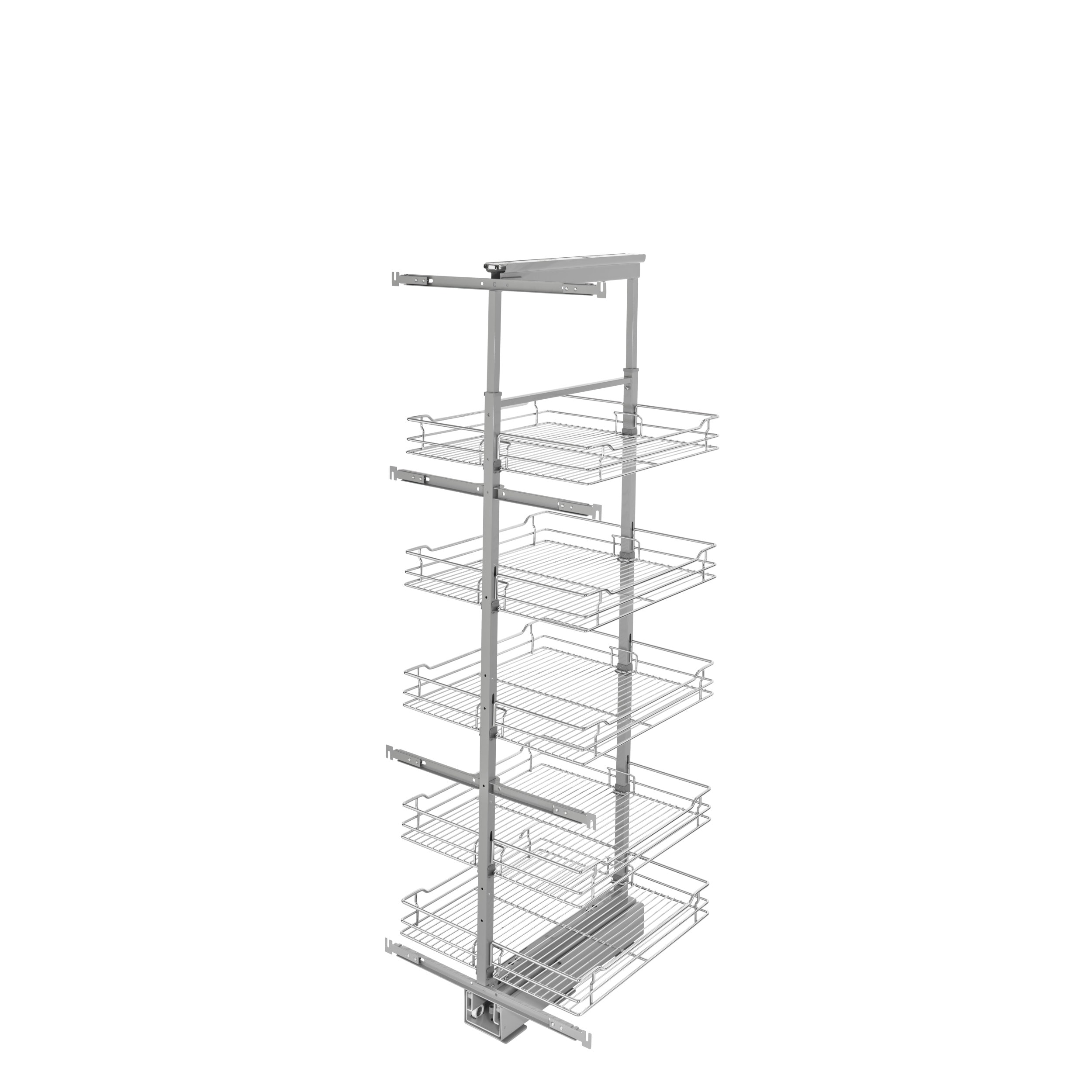 Rev-A-Shelf 20.69-in W x 58.25-in H 5-Tier Cabinet-mount Metal Soft ...