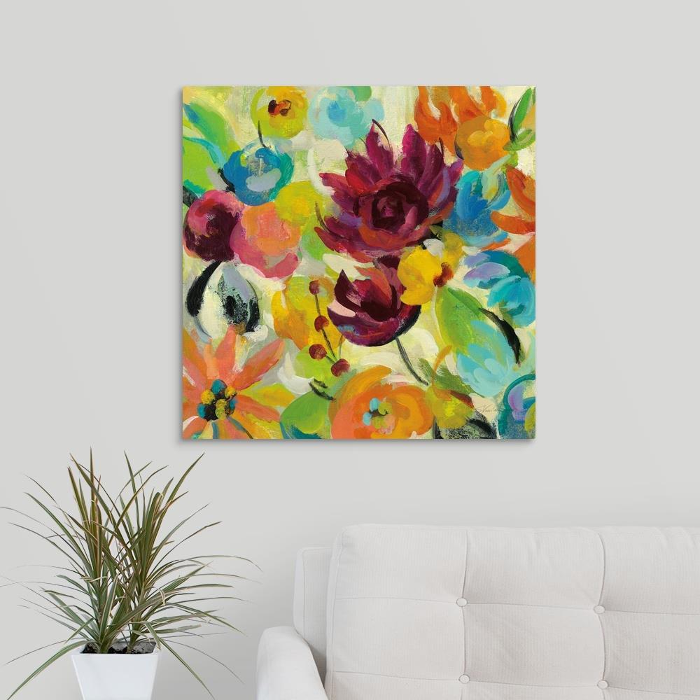 GreatBigCanvas 24-in H x 24-in W Abstract Print on Canvas in the Wall ...