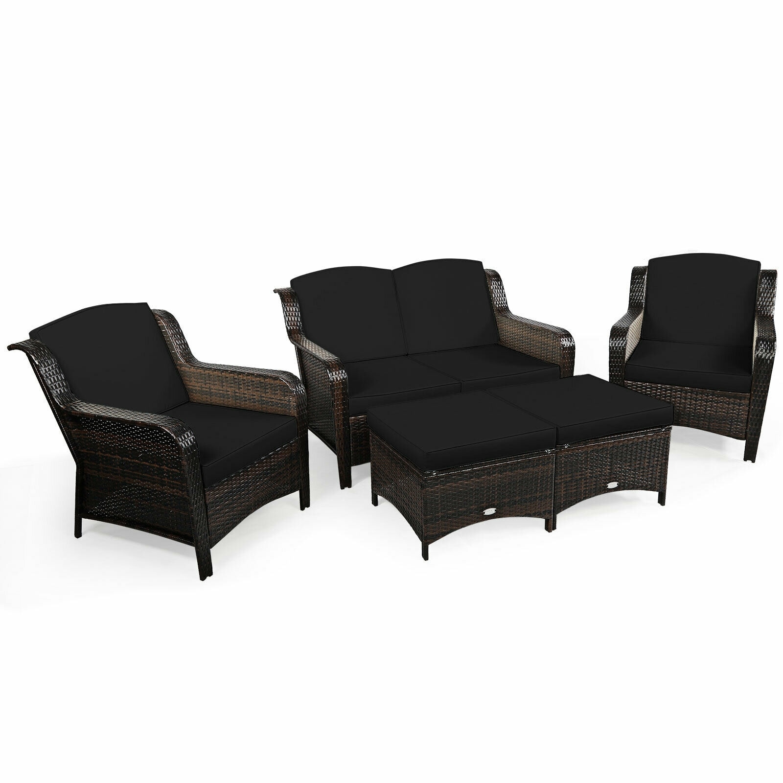 WELLFOR OUS67702ABK+ Patio-Conversation-Sets - View #3