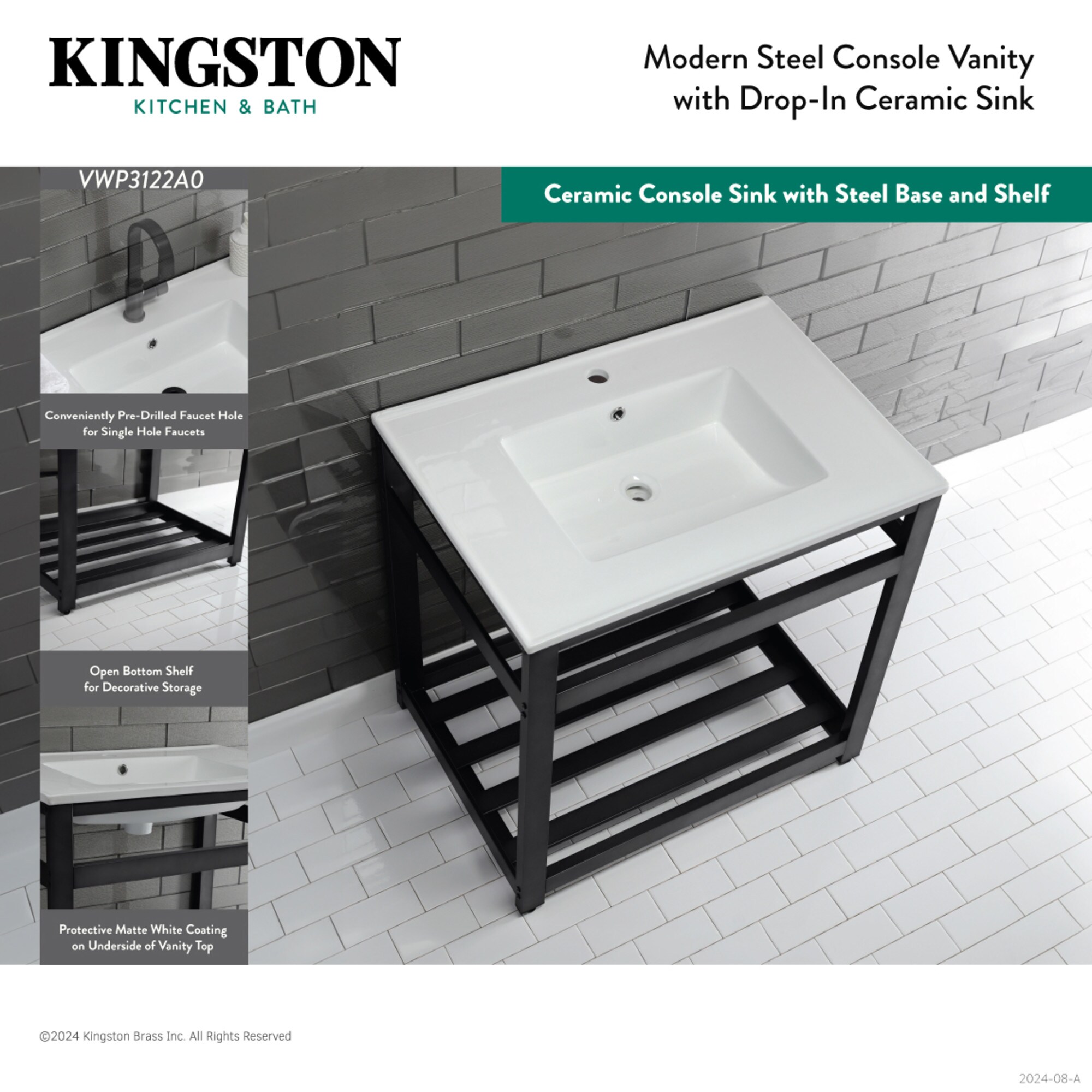 Kingston Brass WLVWP3122A8 Bath-Sink - View #4