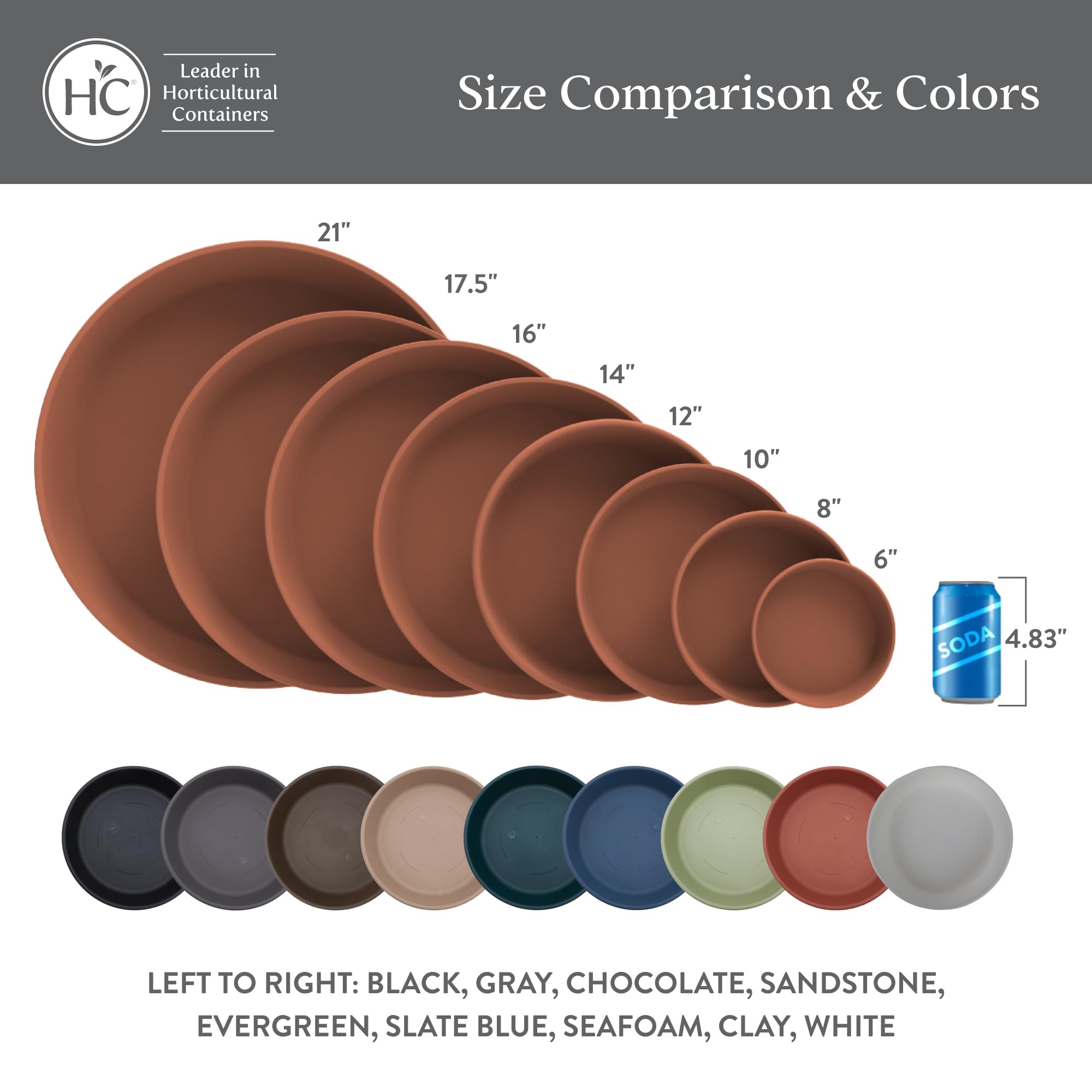 The HC Companies SLI24000A42T003LRETU Plant-Saucers - View #4