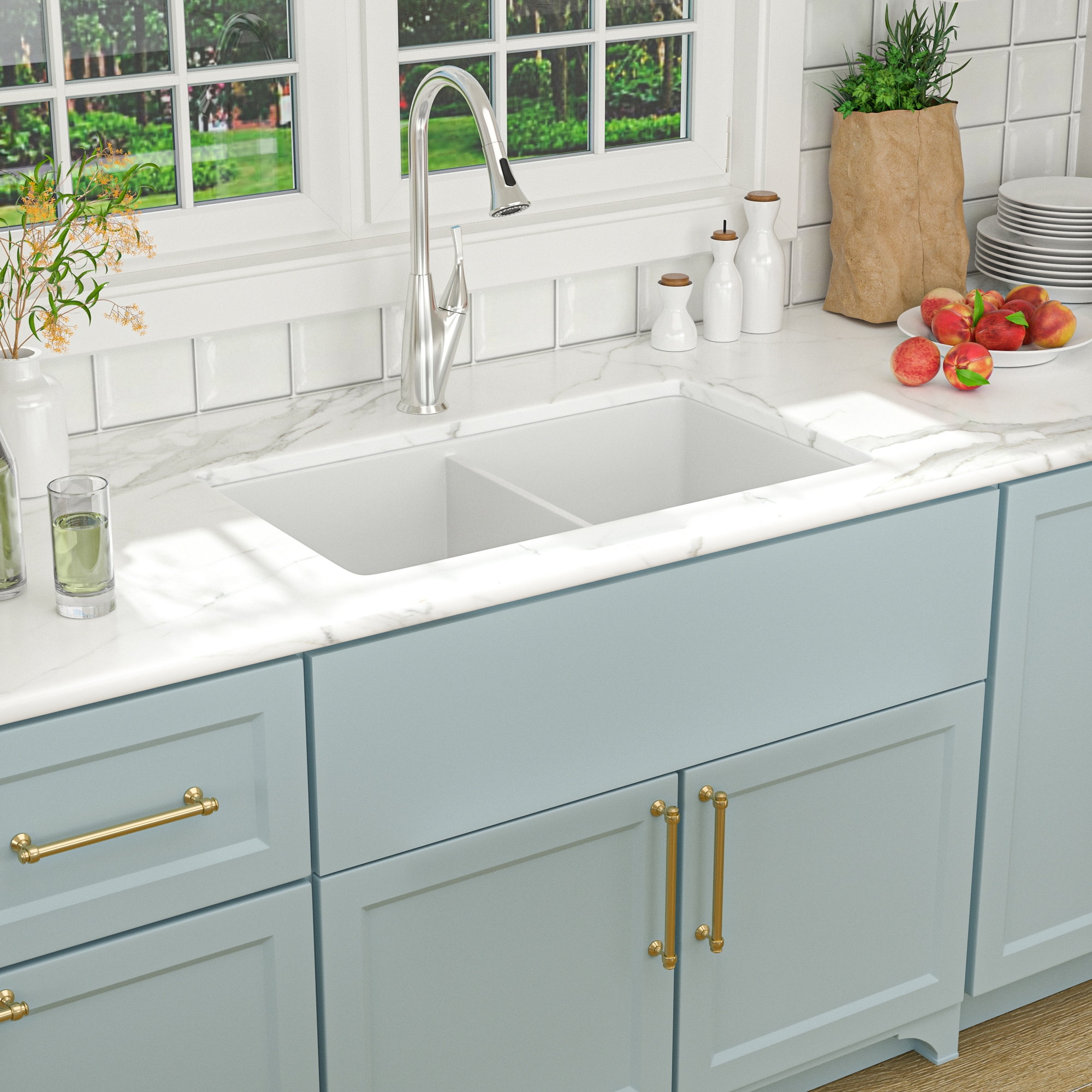Allora USA - LD-3221 Kitchen Sink - 32 x 20 1/2 x 9/8 Undermount Lo –  KralSu Sink and Faucet Supplies