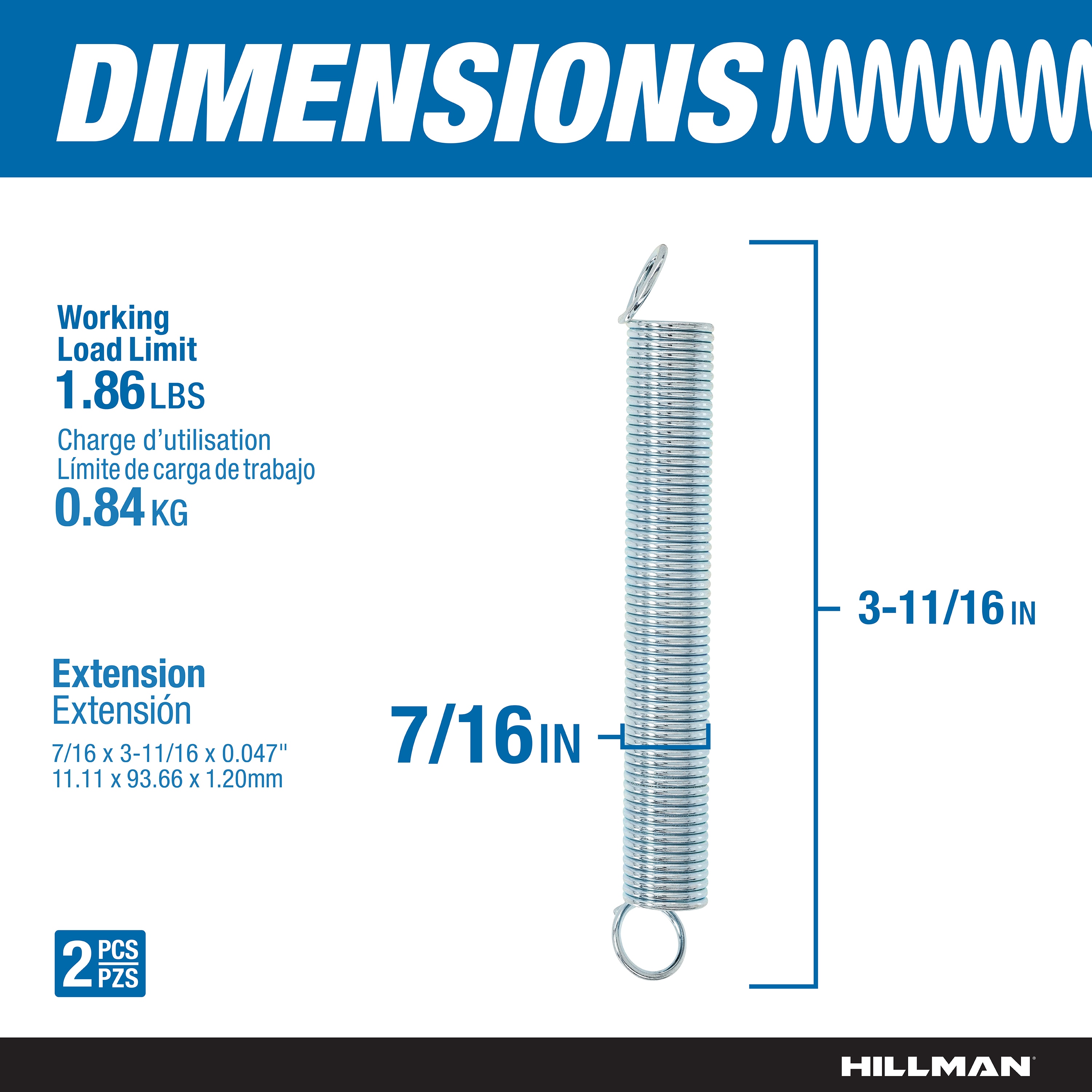 Hillman 543126 Window-Screen-Tension-Springs - View #3