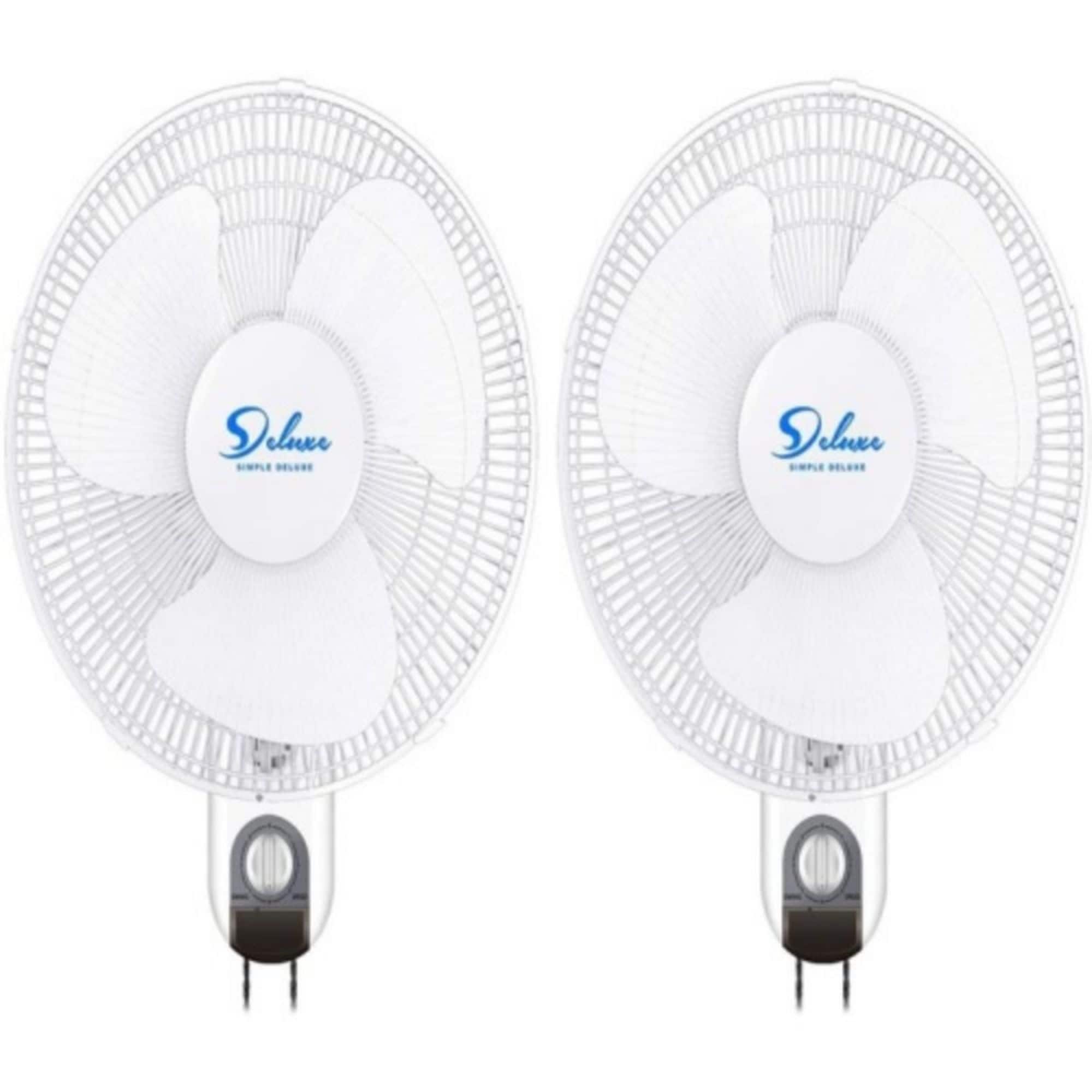 Siavonce FZC16X2 19-in Oscillation Indoor White Wall Mounted Fan