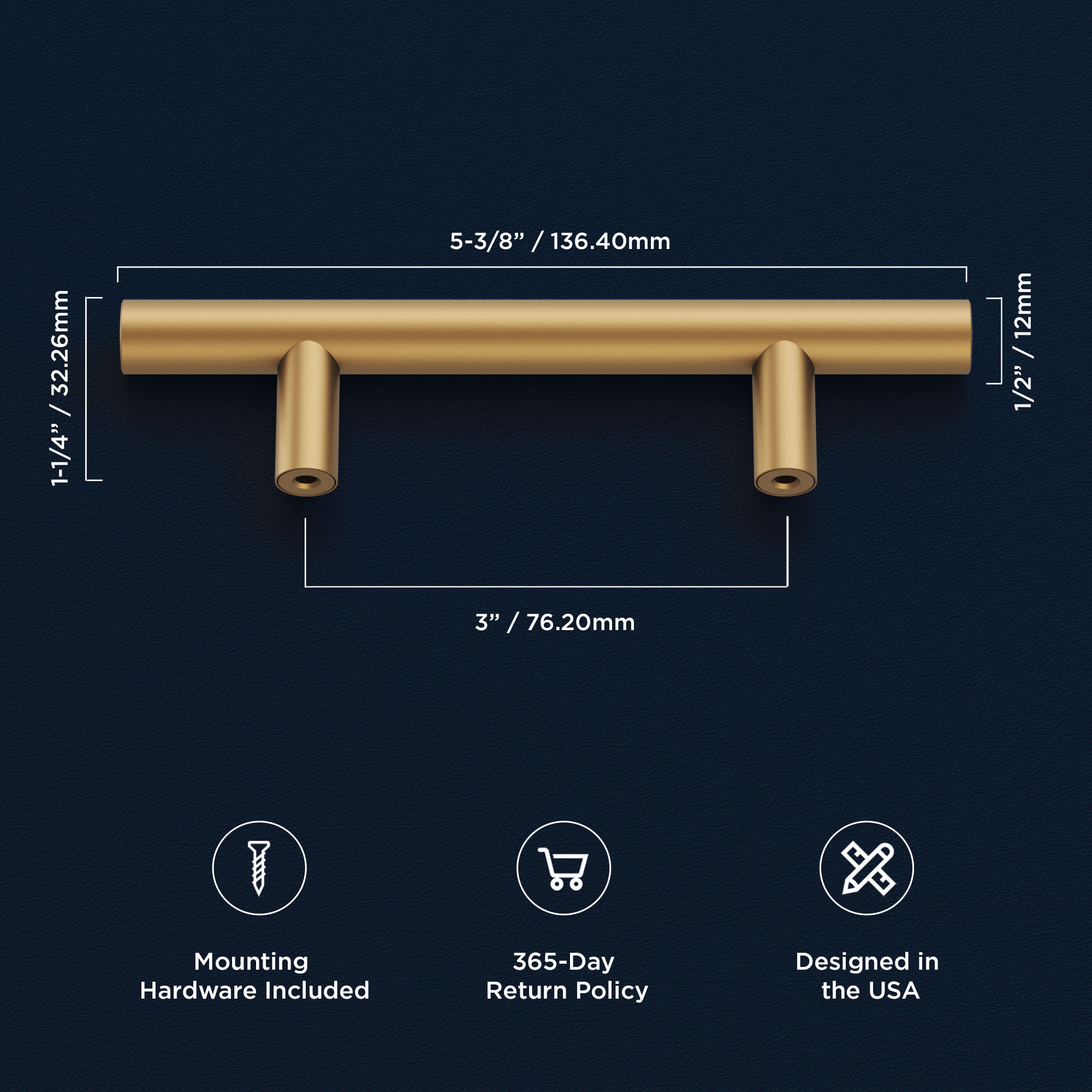 Hickory Hardware R077744BBX10B Cabinet-Pulls - View #4