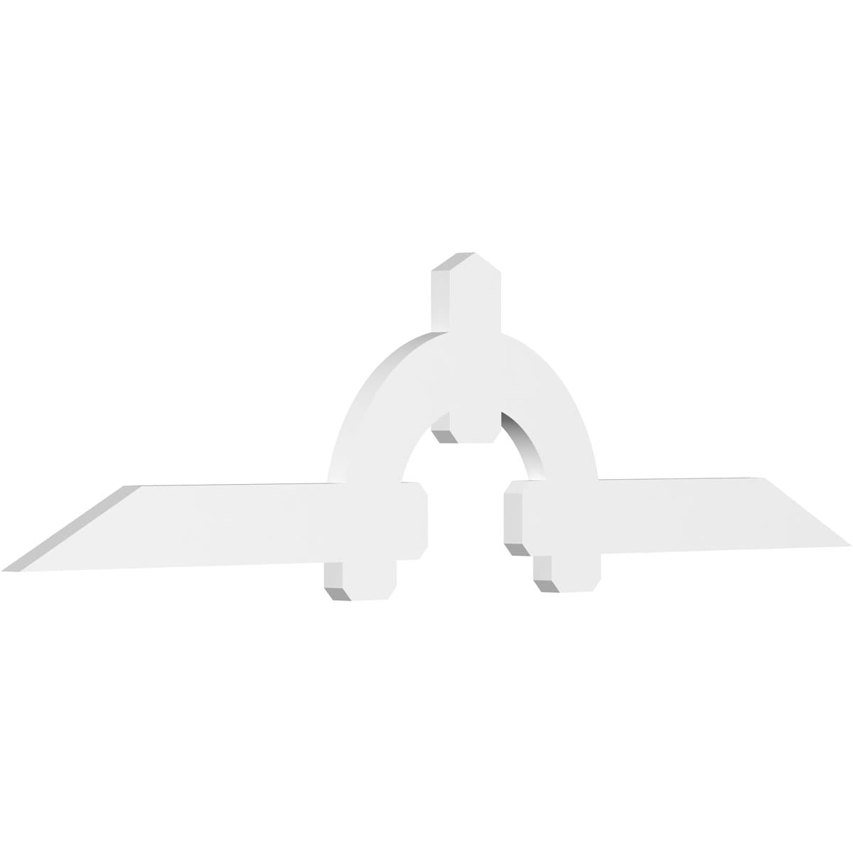 Ekena Millwork GBP096X24X0206ERI00 Ericson White PVC Gable bracket