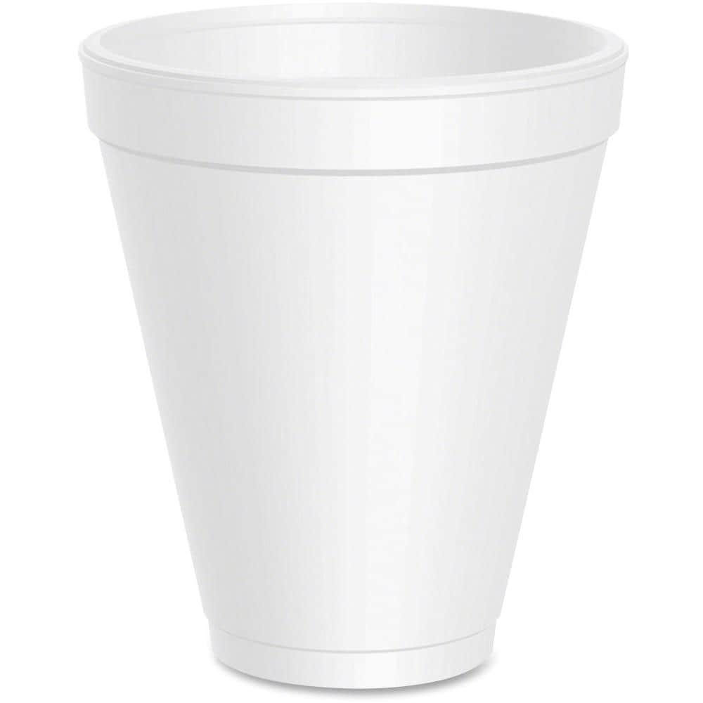 WinCup Foam Cold and Hot Cups, 12 oz, White, 1000 ct