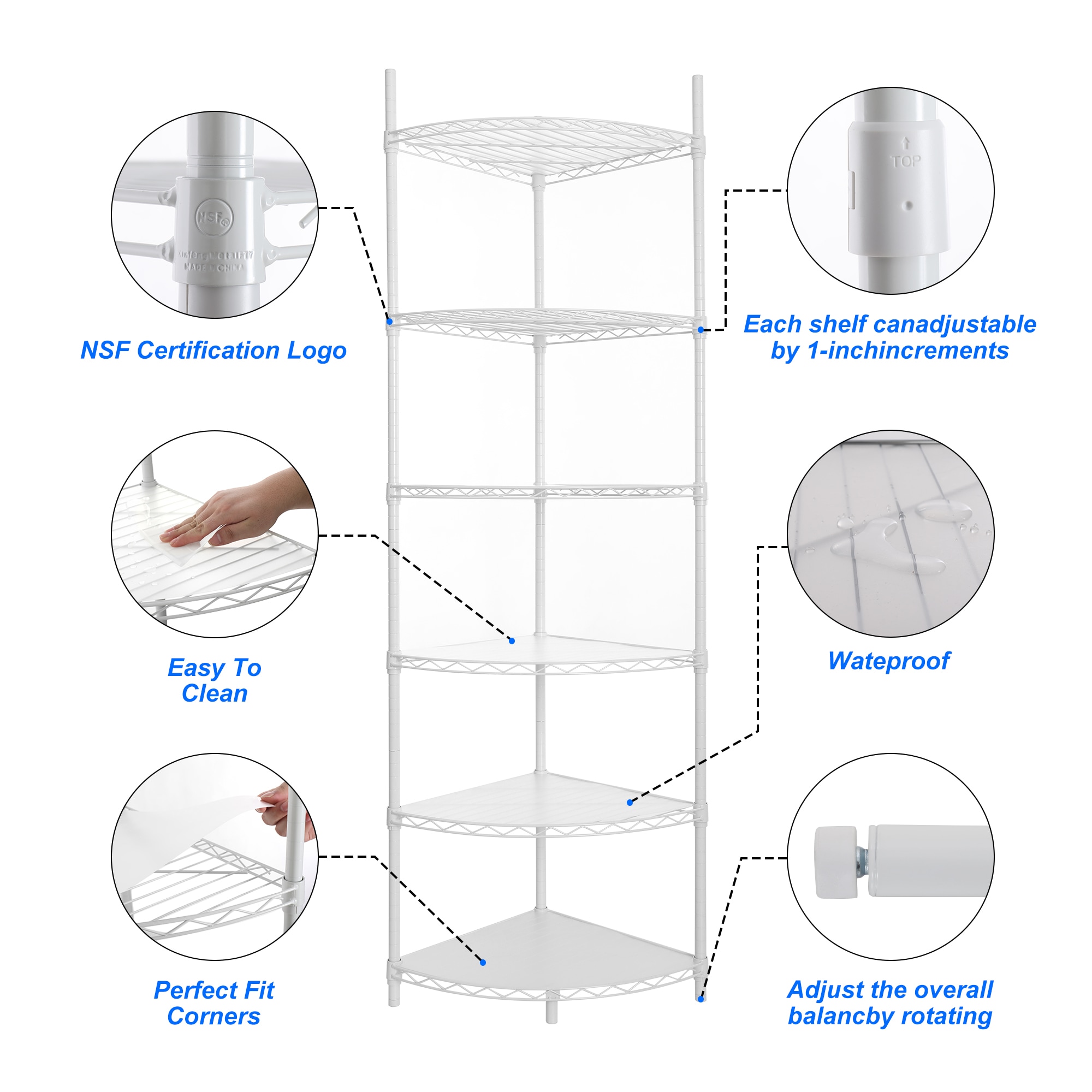 Kahomvis LIKE-QPS4-920 Free-Standing-Shelving - View #4