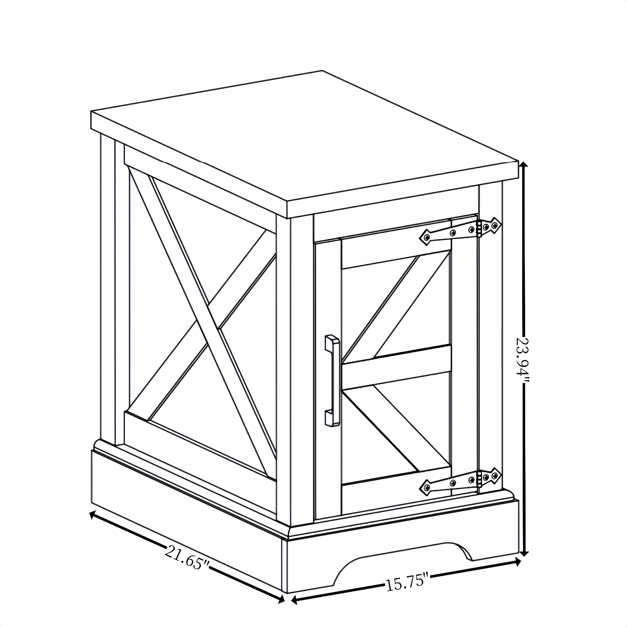 SINOFURN SYC500014WT nightstands - View #3