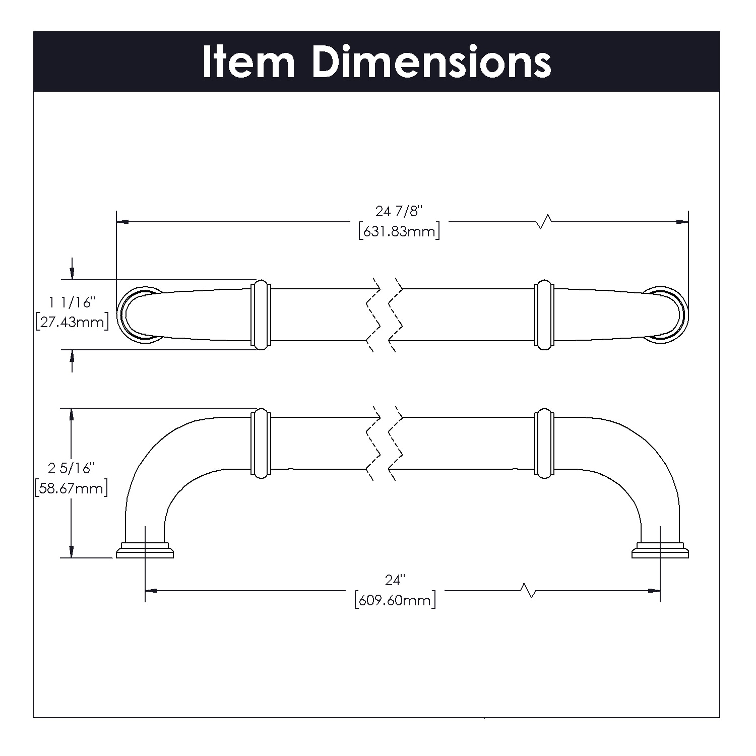 Hickory Hardware K63-15-5B Cabinet-Pulls - View #4