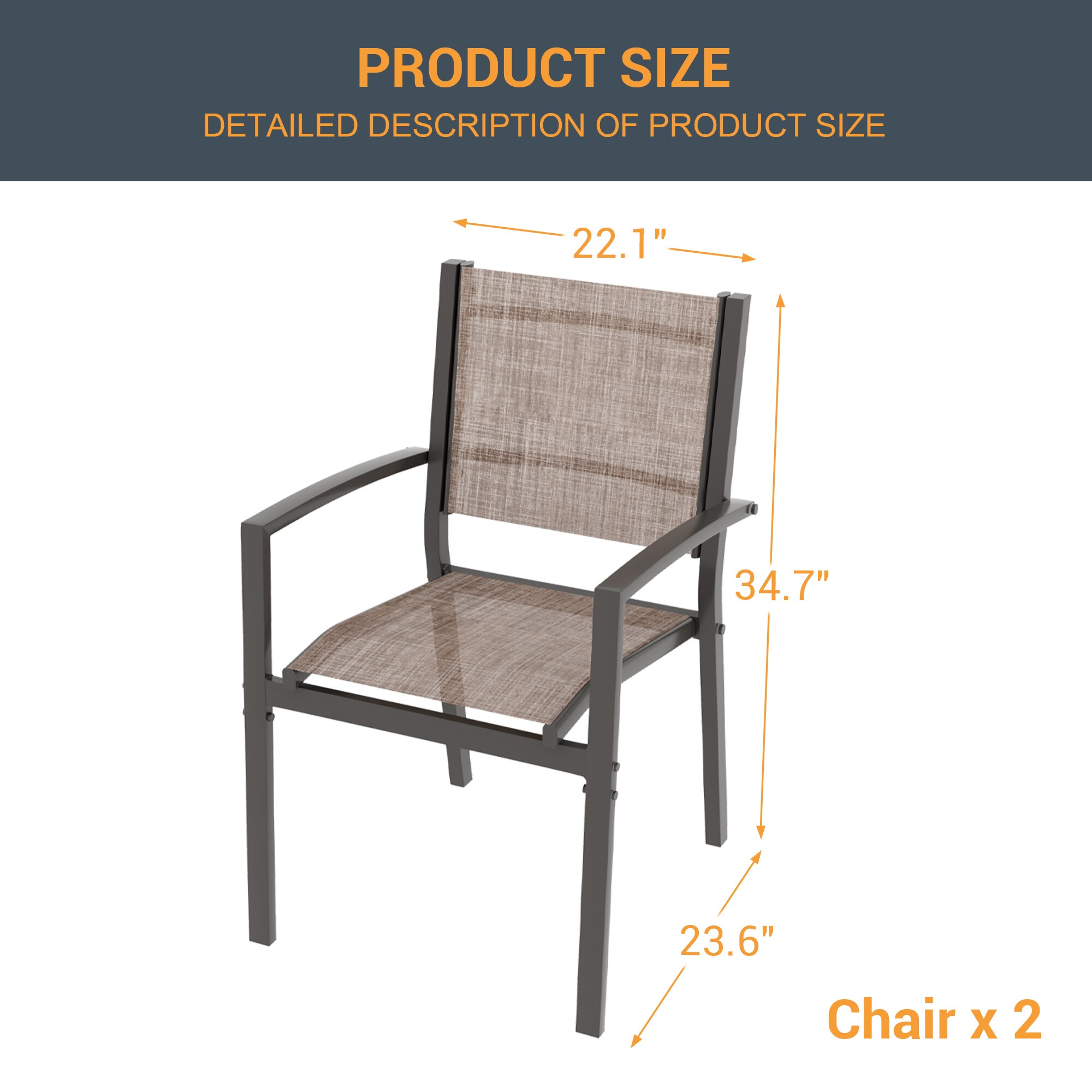 ACEGOSES LW-DS-265-TP Patio-Chairs - View #2