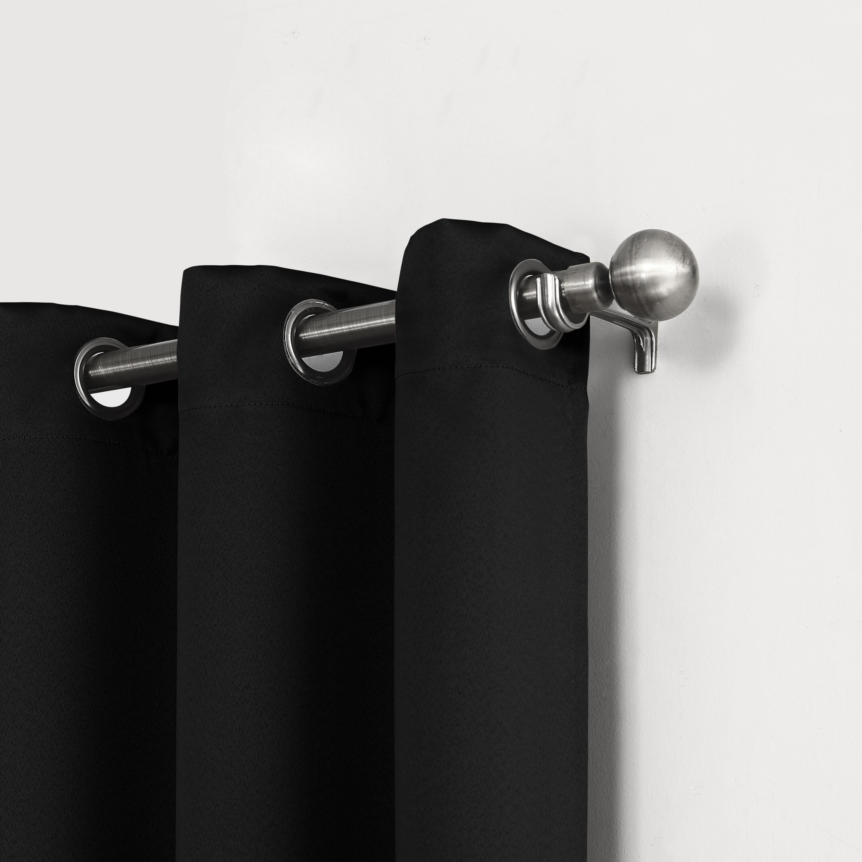 Sun Zero DOUGLAS 74X84 BLACK curtains - View #2