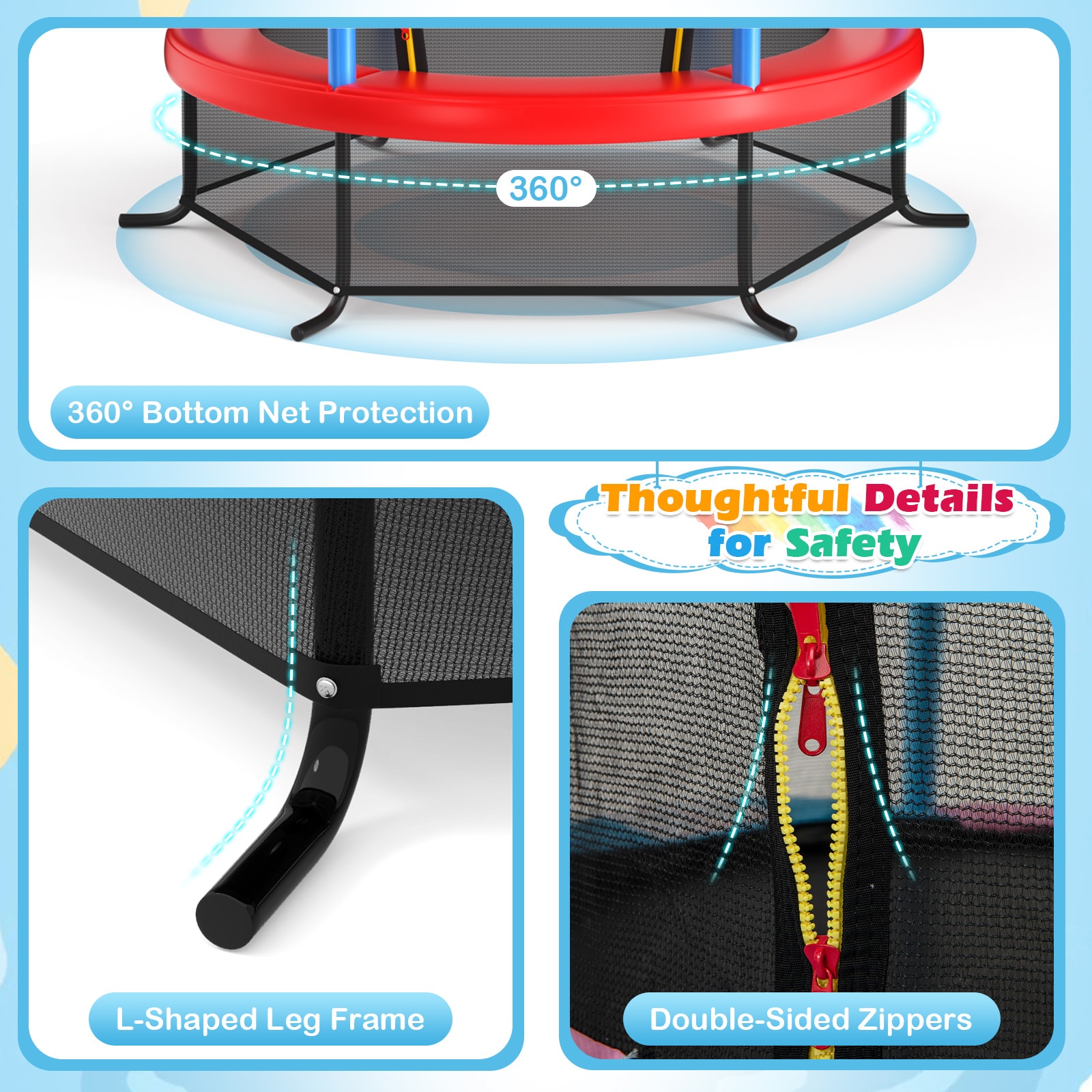 Slickblue D-CO-YN25001WT trampolines - View #3
