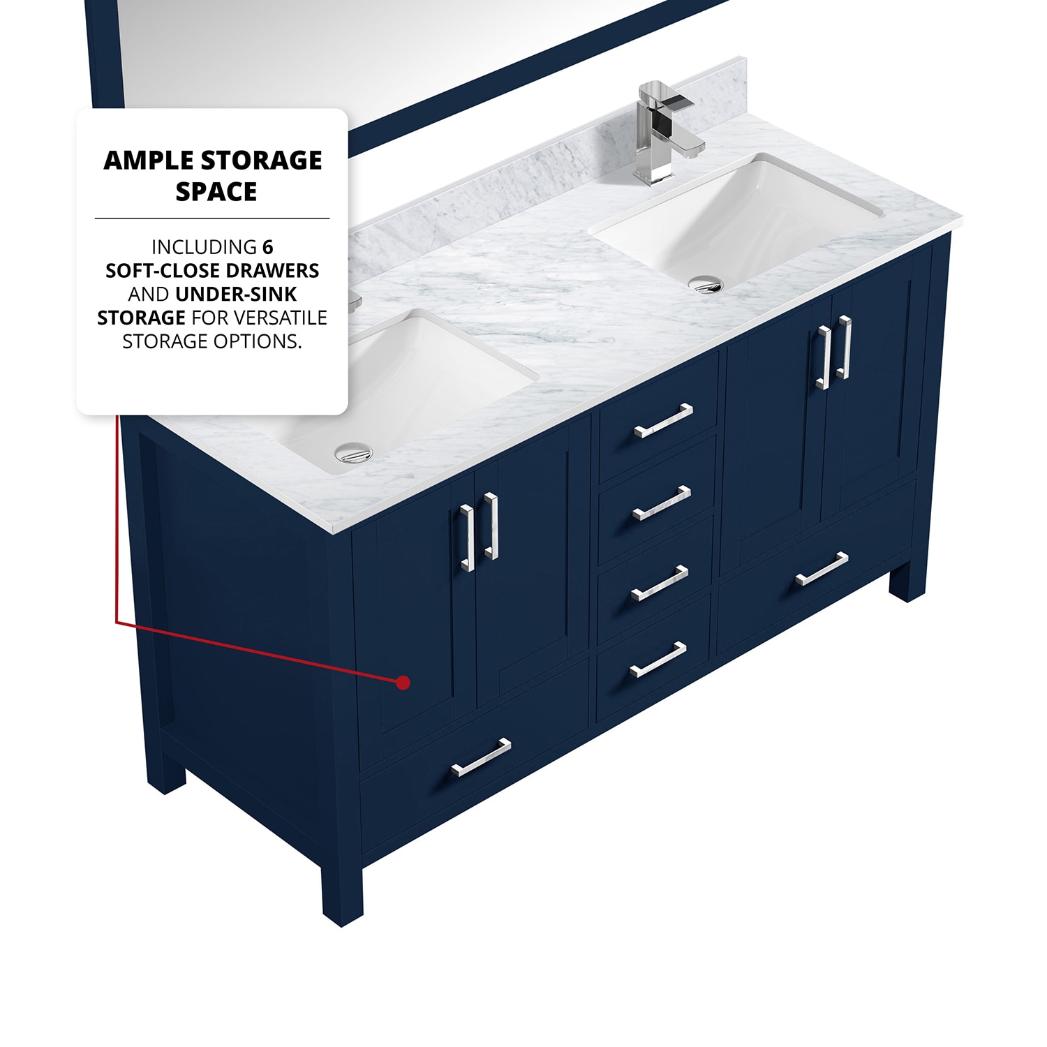 Lexora LJ342260DEDSM58F Bath-Vanity-Combo - View #7
