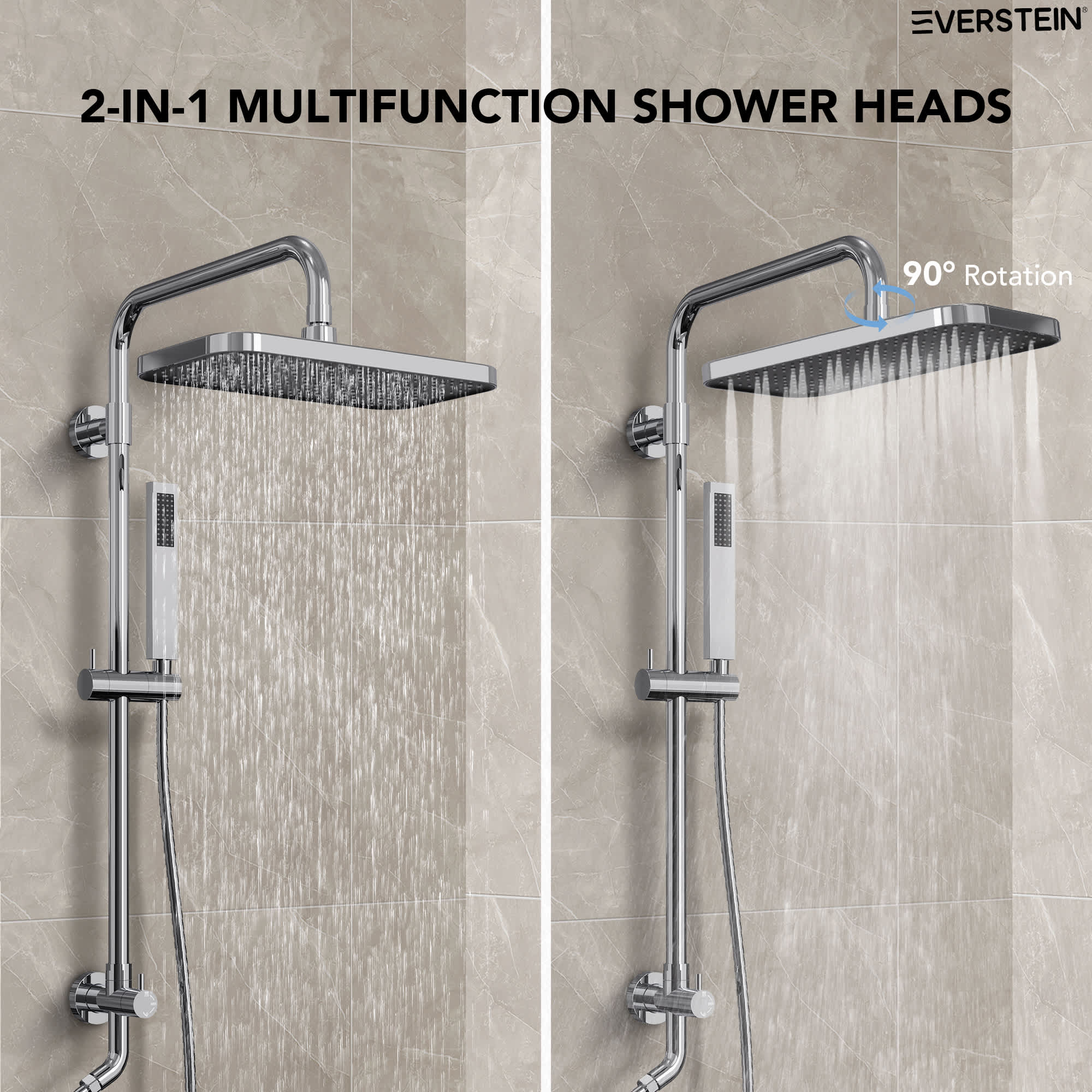 EVERSTEIN SFS-1097-CH9 Showerhead-Bar-Panels - View #9