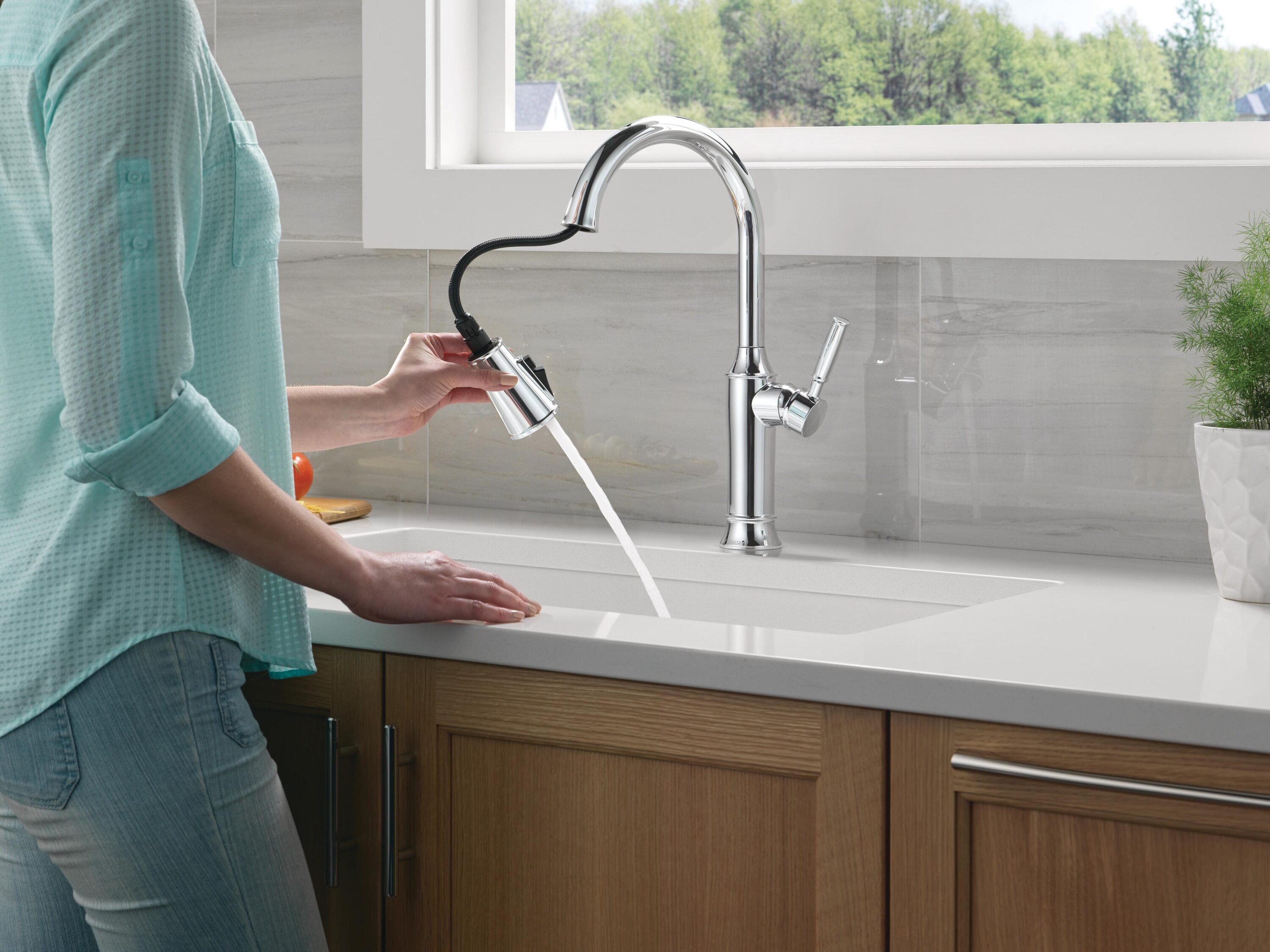 Delta 9184-PR-DST Kitchen-Faucets - View #2