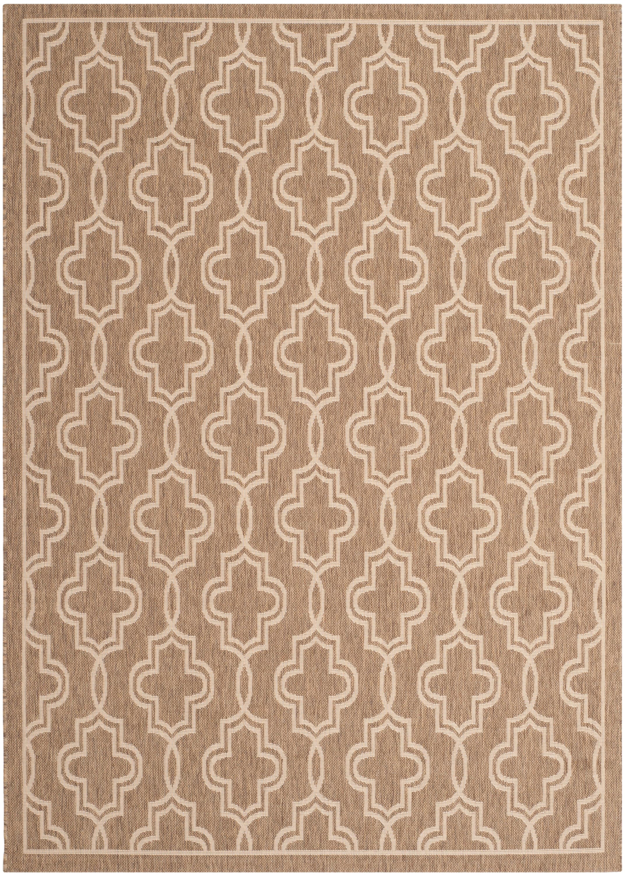 Martha Stewart MSR4274-242-5 Marjanca 5 x 8 (ft) Loomed Polypropylene Brown/Beige Rectangular Indoor Abstract Coastal Area rug