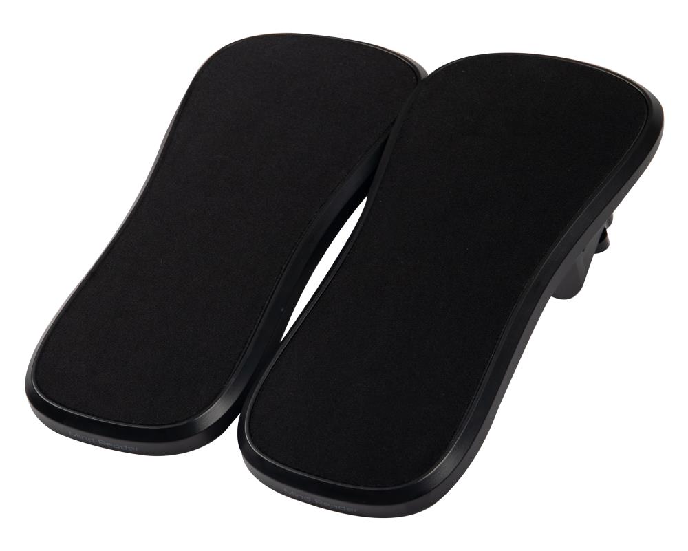 Mind Reader 2 Pack Adjustable Height Ergonomic Foot Rest, Black