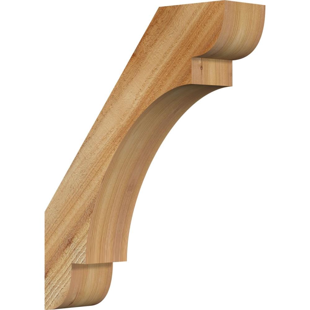 Ekena Millwork BRC04X16X20OLY00RWR 4-in x 16-in x 20-in Western Red Cedar Unfinished Wood Olympic rough sawn