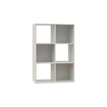 Style Selections 35.88-in H x 24.13-in W x 11.63-in D White Stackable Wood Laminate 6 Cube Organizer Lowes.com