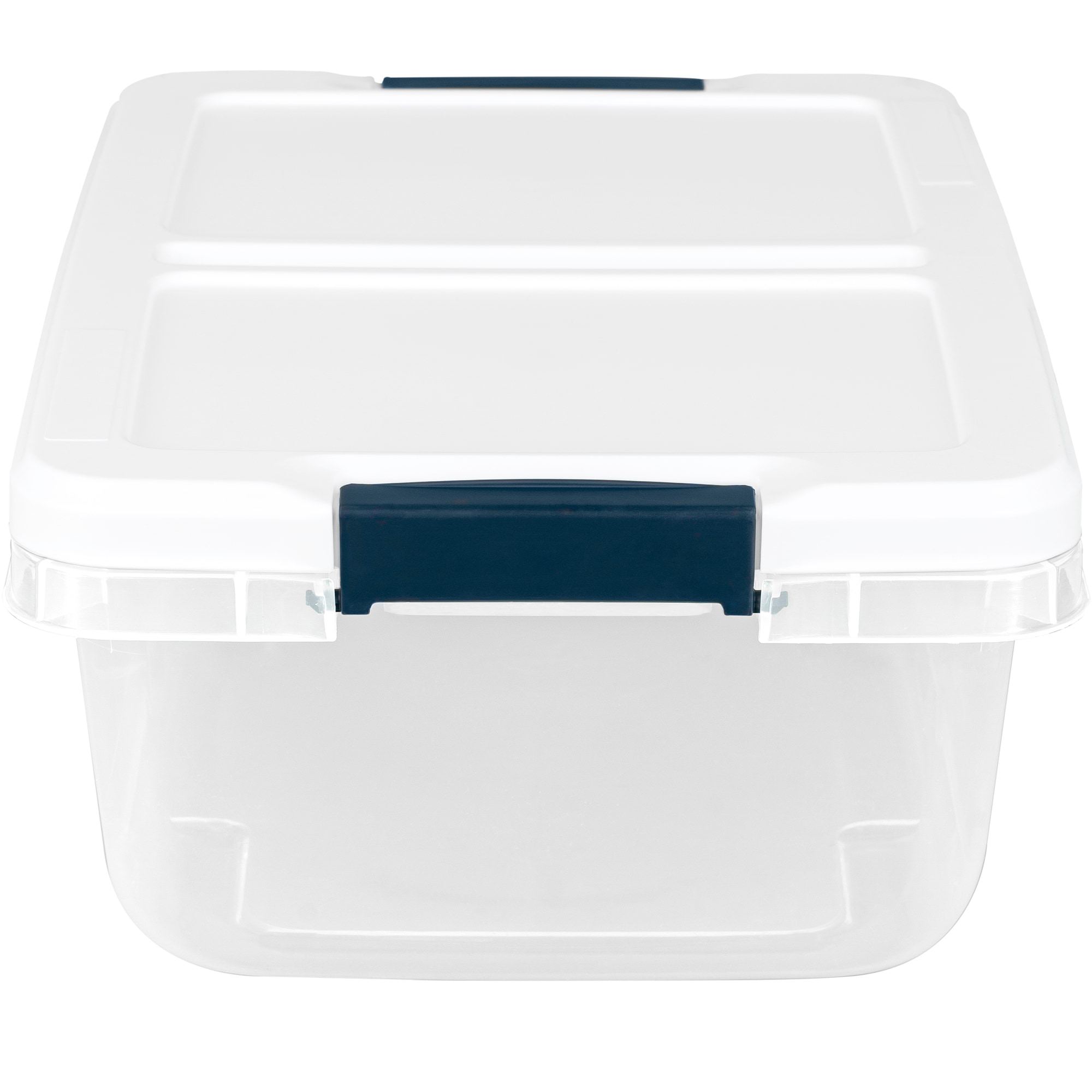 Project Source Medium 3.25-Gallons (13-Quart) Clear Tote with Standard Snap  Lid in the Plastic Storage Containers department at