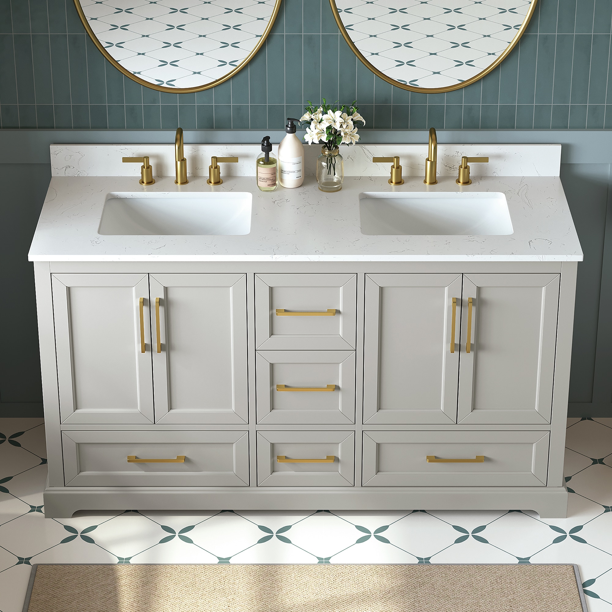 DELUXE LIVING V24028-60FG Bath-Vanity-Combo - View #10