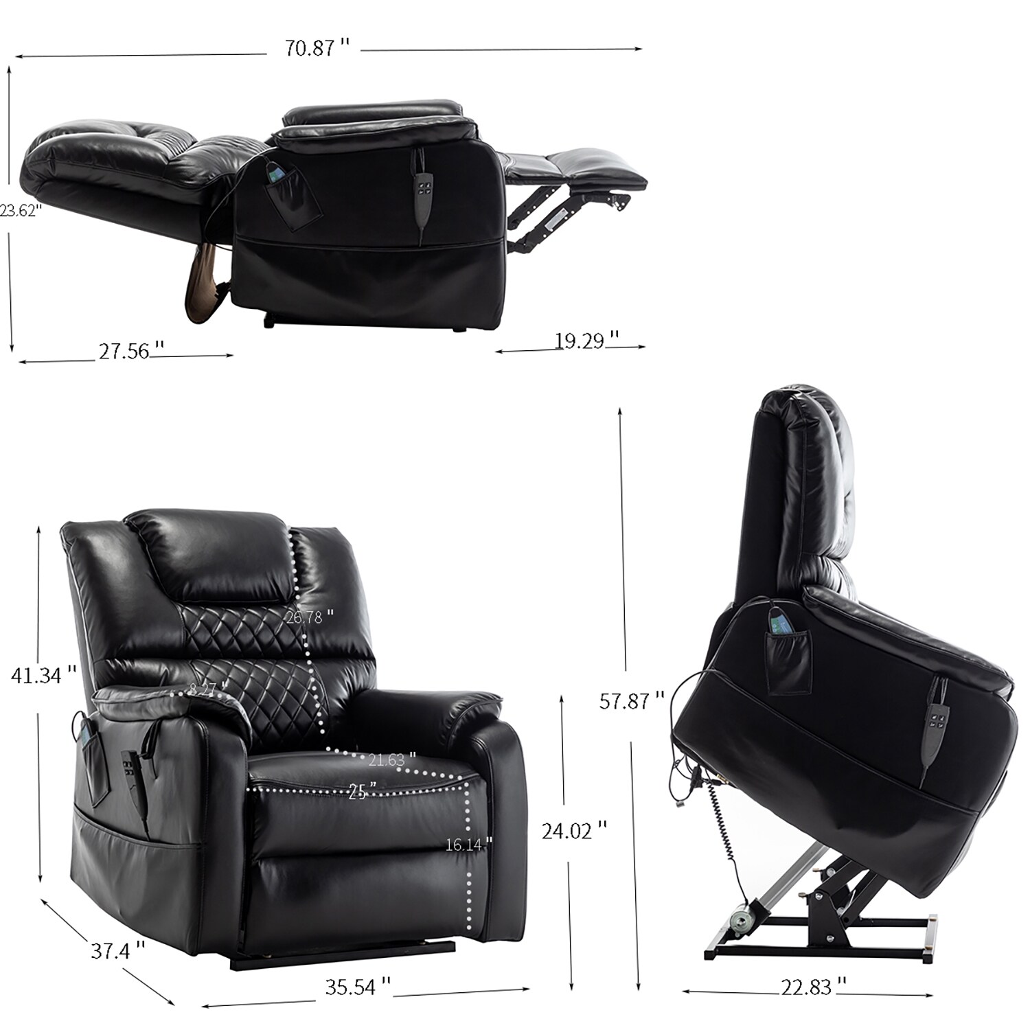 GZMR BB2038-BK recliners - View #3