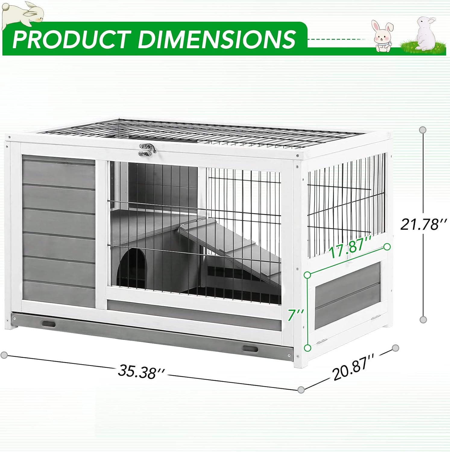 AECOJOY 20004-LS02 Chicken-Coops-Rabbit-Hutches - View #5