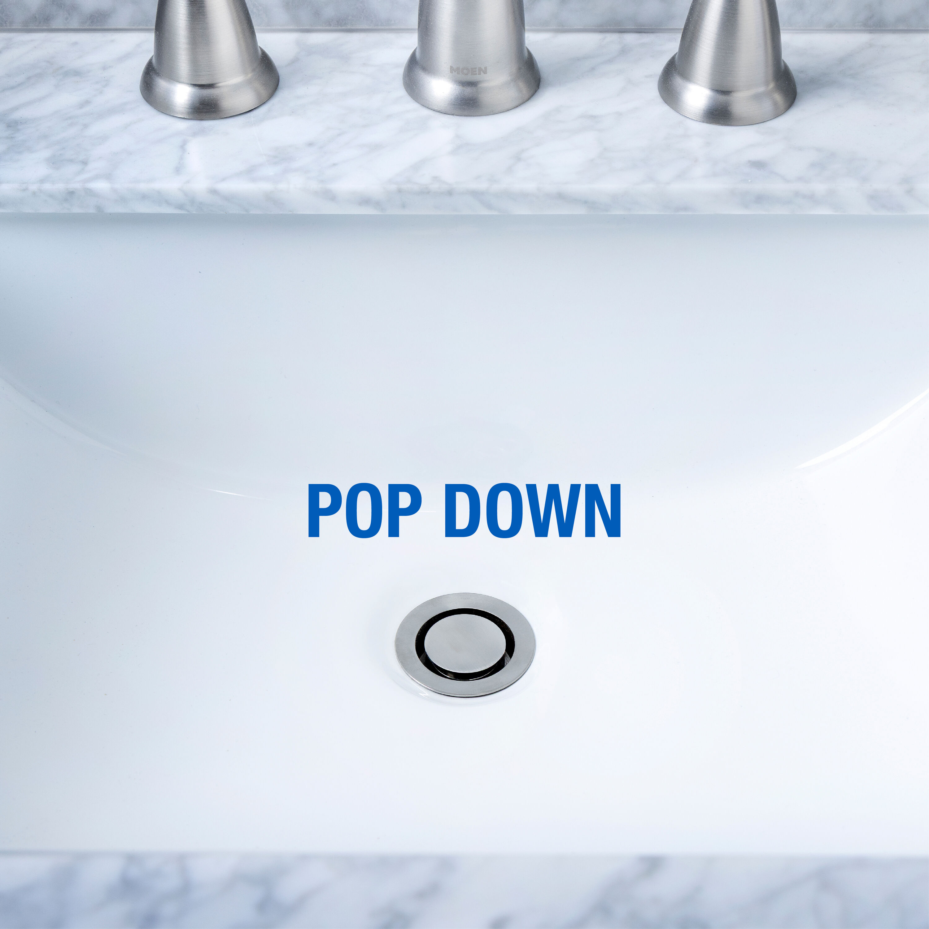 Dearborn 1000000451 Pop Down Brushed Nickel Bathroom Decorative sink drain