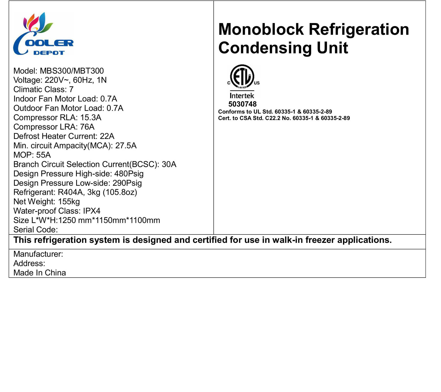 Cooler Depot 3XXXML-300TP Commercial-Refrigerators - View #9