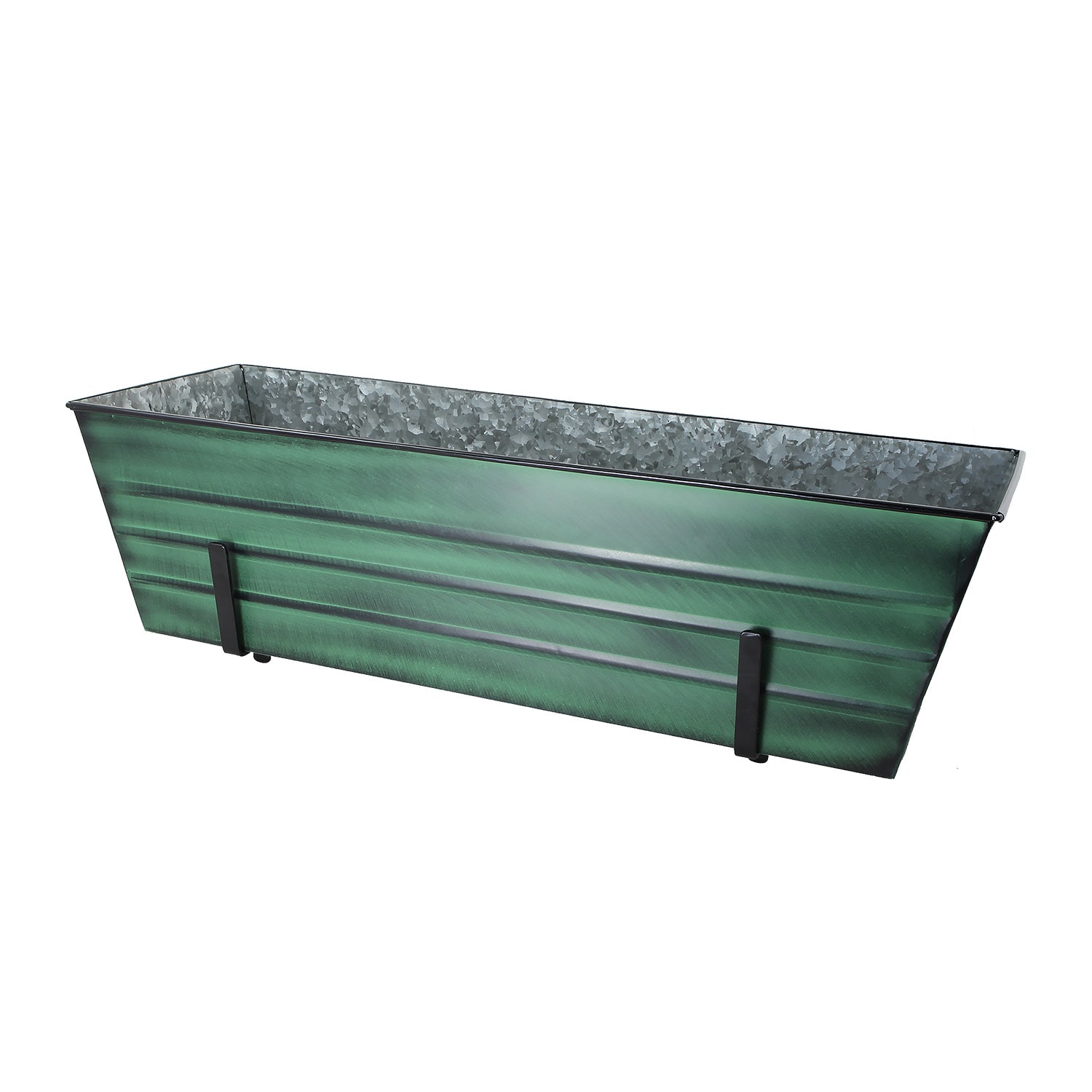 Minuteman International VFB-06-K6 10.75-in W x 10.75-in H x 10.75-in D Green Metal Contemporary/Modern Indoor/Outdoor Planter Stand Included