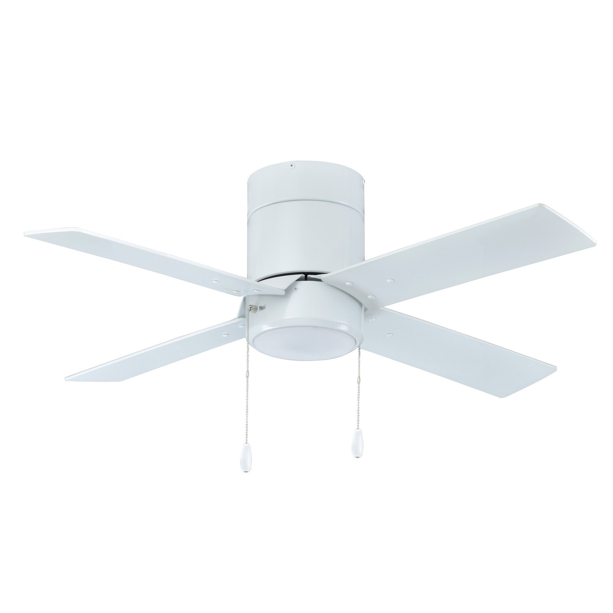 Royal Pacific 1023WW-WW-ES Sabio 42 Integrated LED Flush Mount White with White Blades Ceiling Fan With Light ( 3 -Blade )