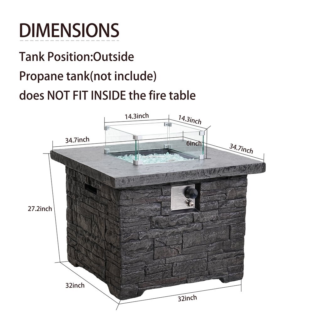Runesay QCODH03-20 Outdoor-Gas-Firepits - View #5