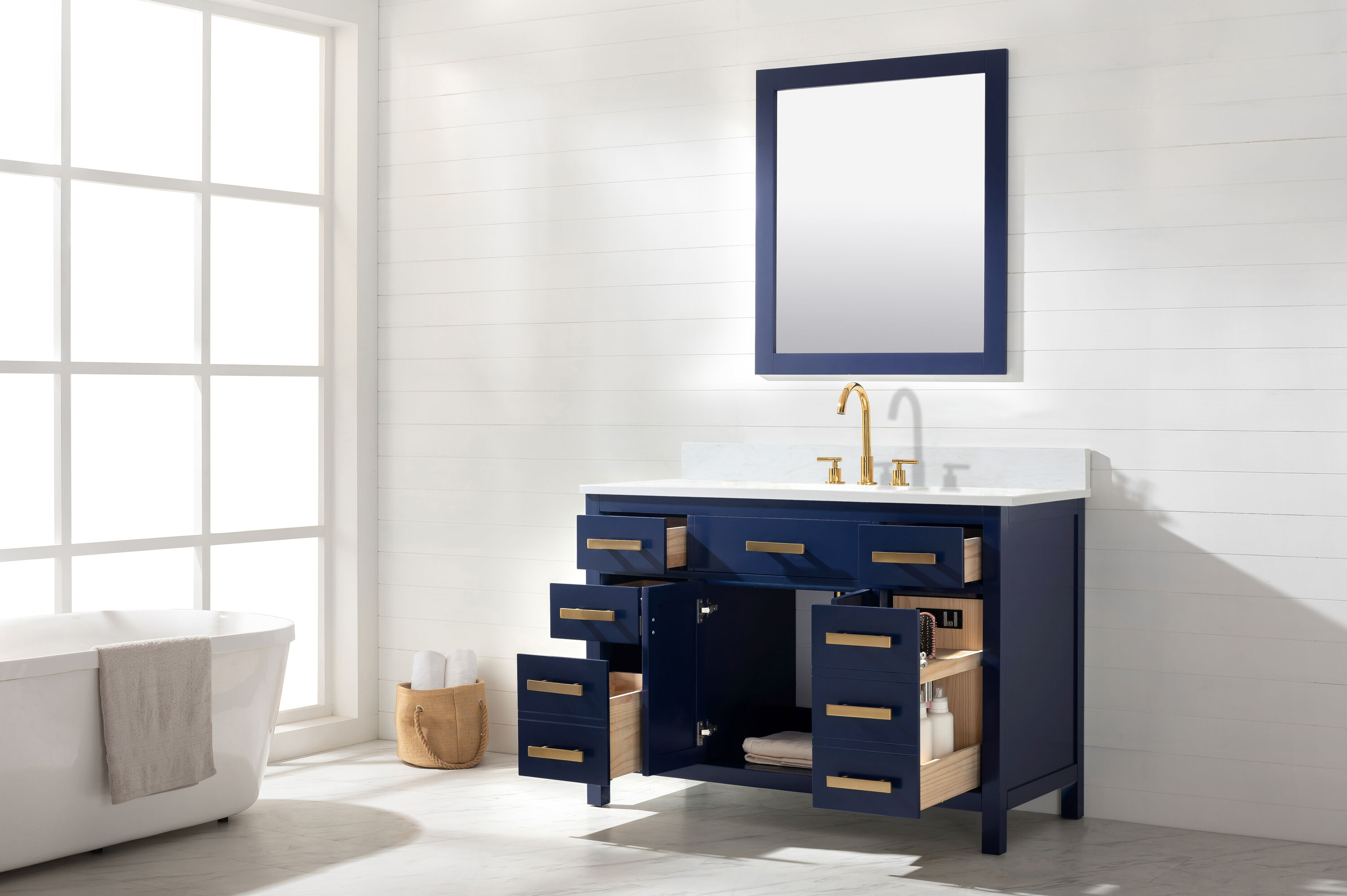 Design Element V01-48-BLU Bath-Vanity-Combo - View #12
