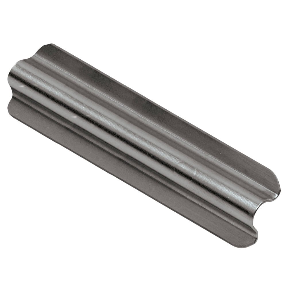 Schluter Systems V/RO100E Rondec 0.375-in W x 2-in L Stainless steel Steel Connectors Tile Edge Trim