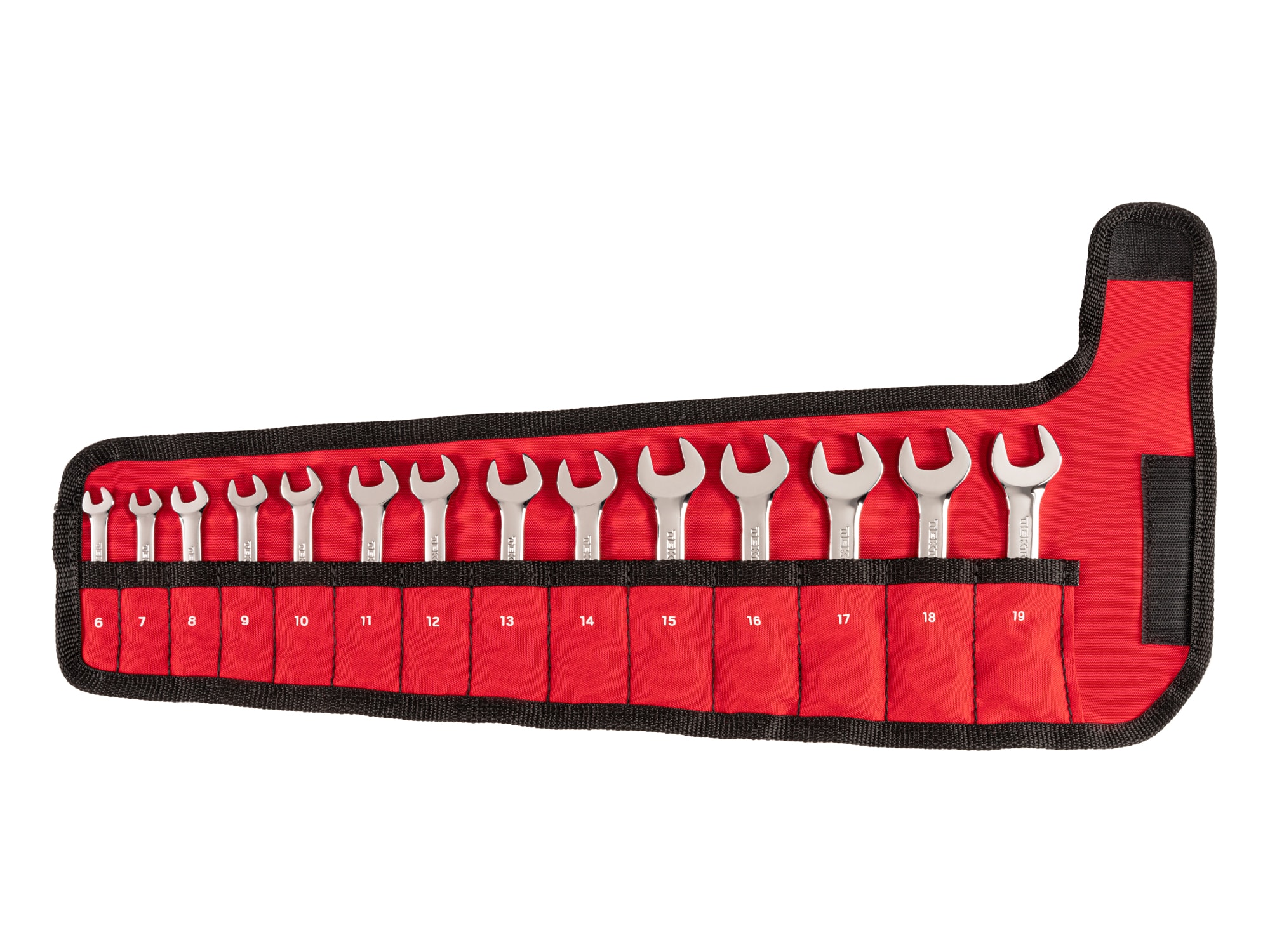 TEKTON WCB94402 14 -Piece Set 12-point Metric Standard Combination Wrench Includes Soft Case