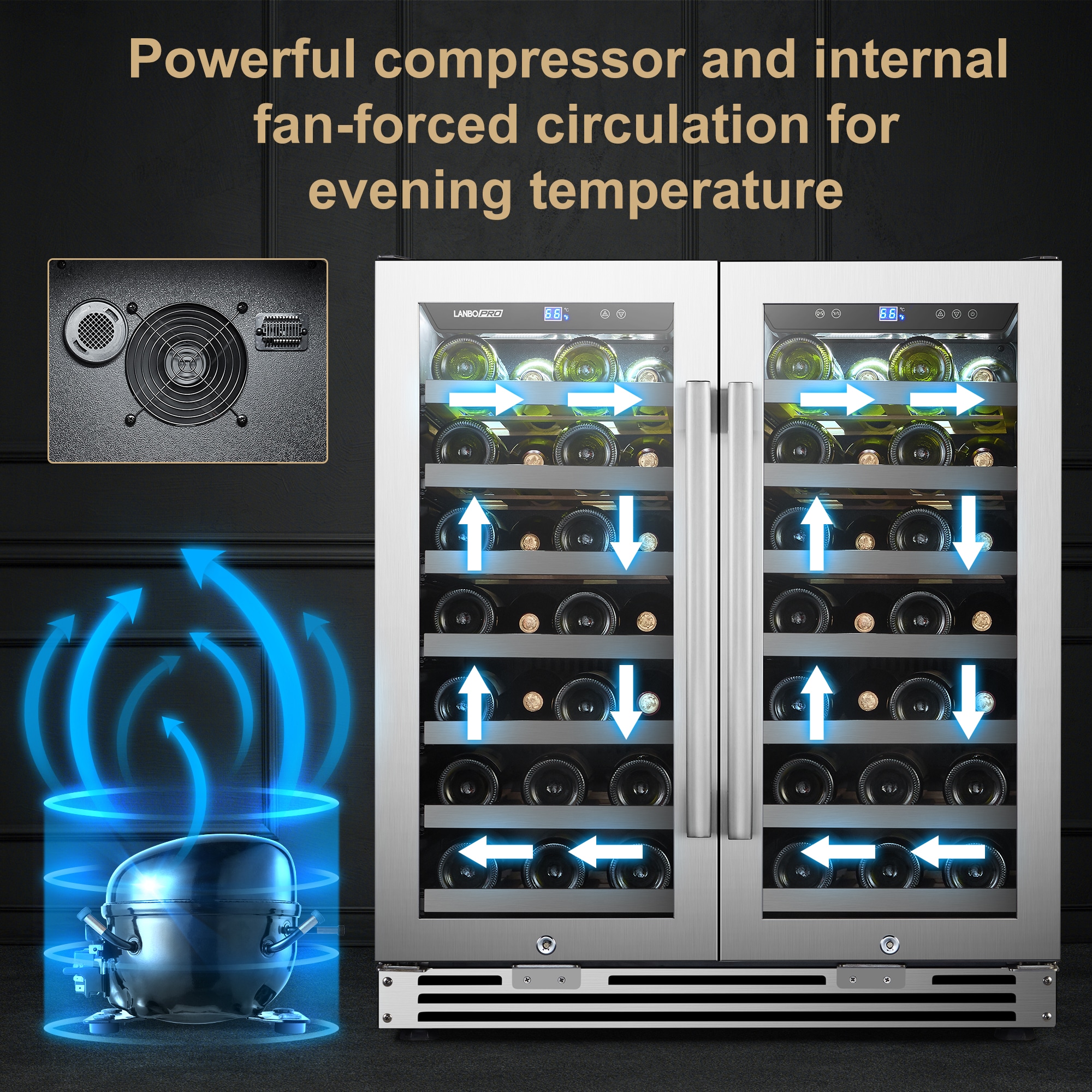 LANBOPRO LP66D Wine-Chillers - View #5