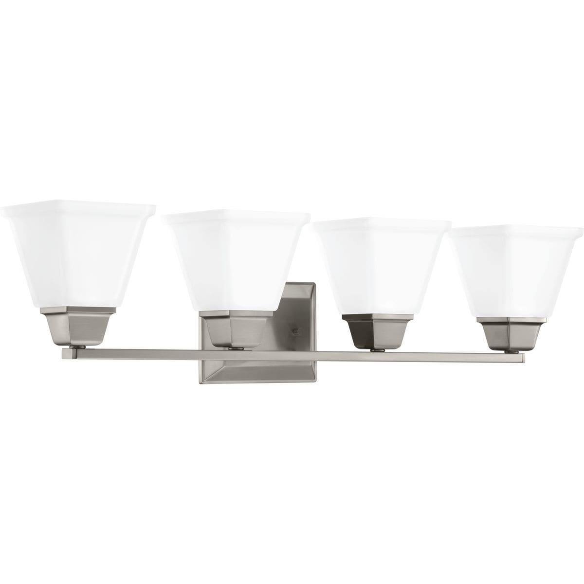 Progress Lighting P300161-009 Clifton Heights 31.87-in 4 -Light Brushed Nickel Craftsman Vanity light