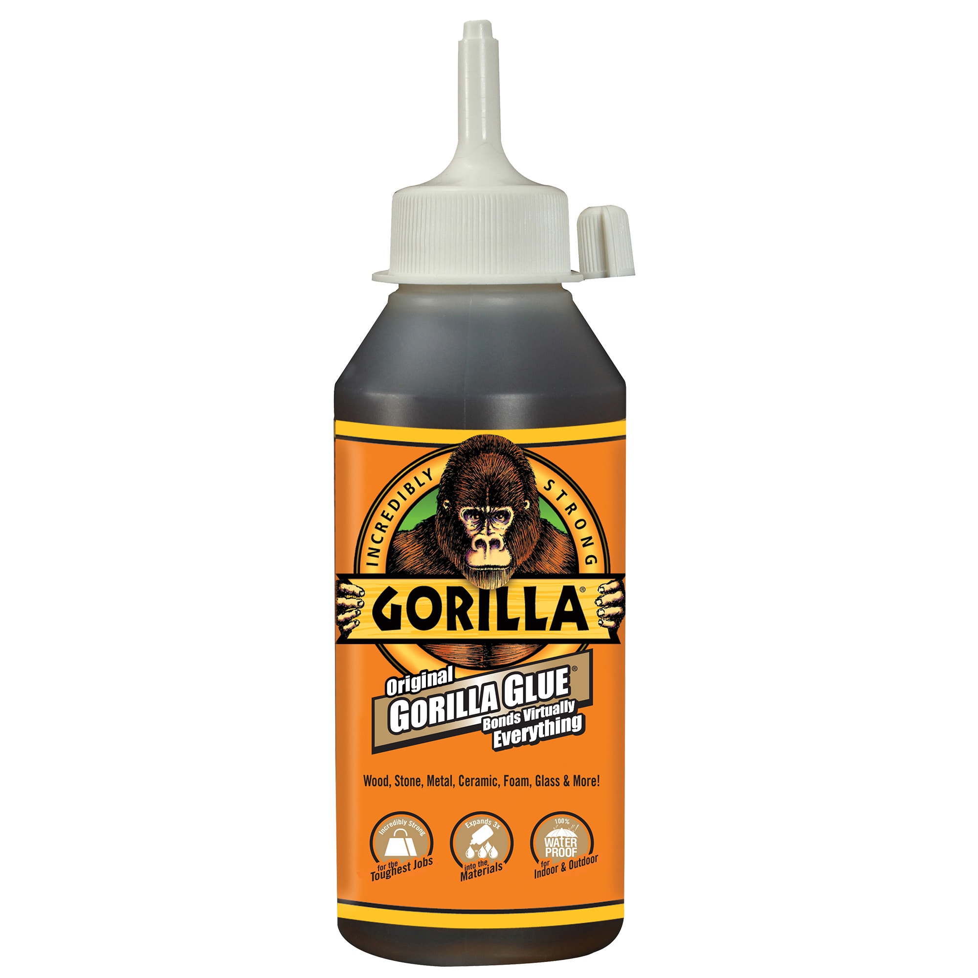 Gorilla Original 8 -fl oz Liquid Polyurethane Waterproof , Quick Dry , Multipurpose Adhesive #5000897